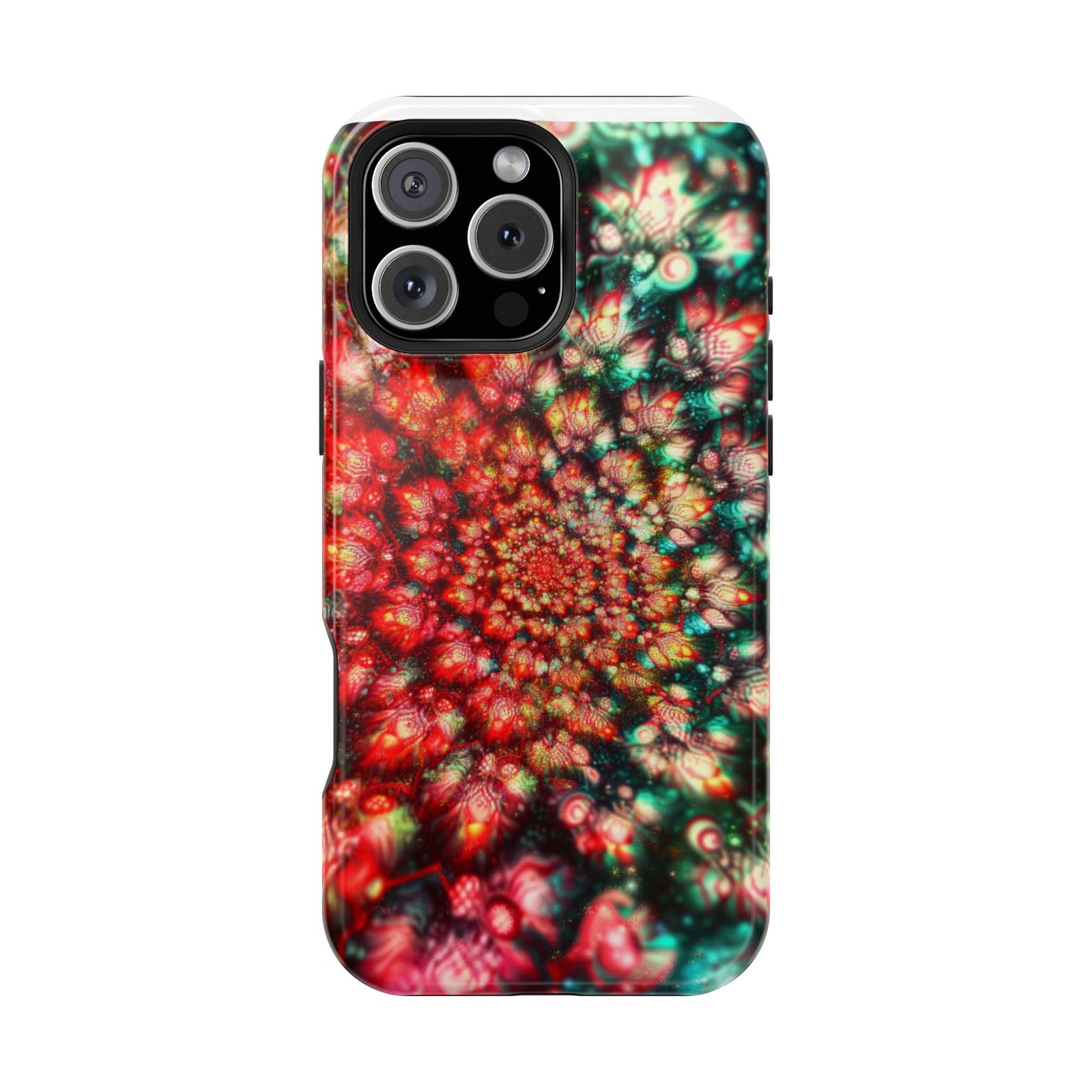 Luxurious Magnetic Wireless Charging Tough iPhone Case - "Psychedelic Dreams" by Moxie-Jay