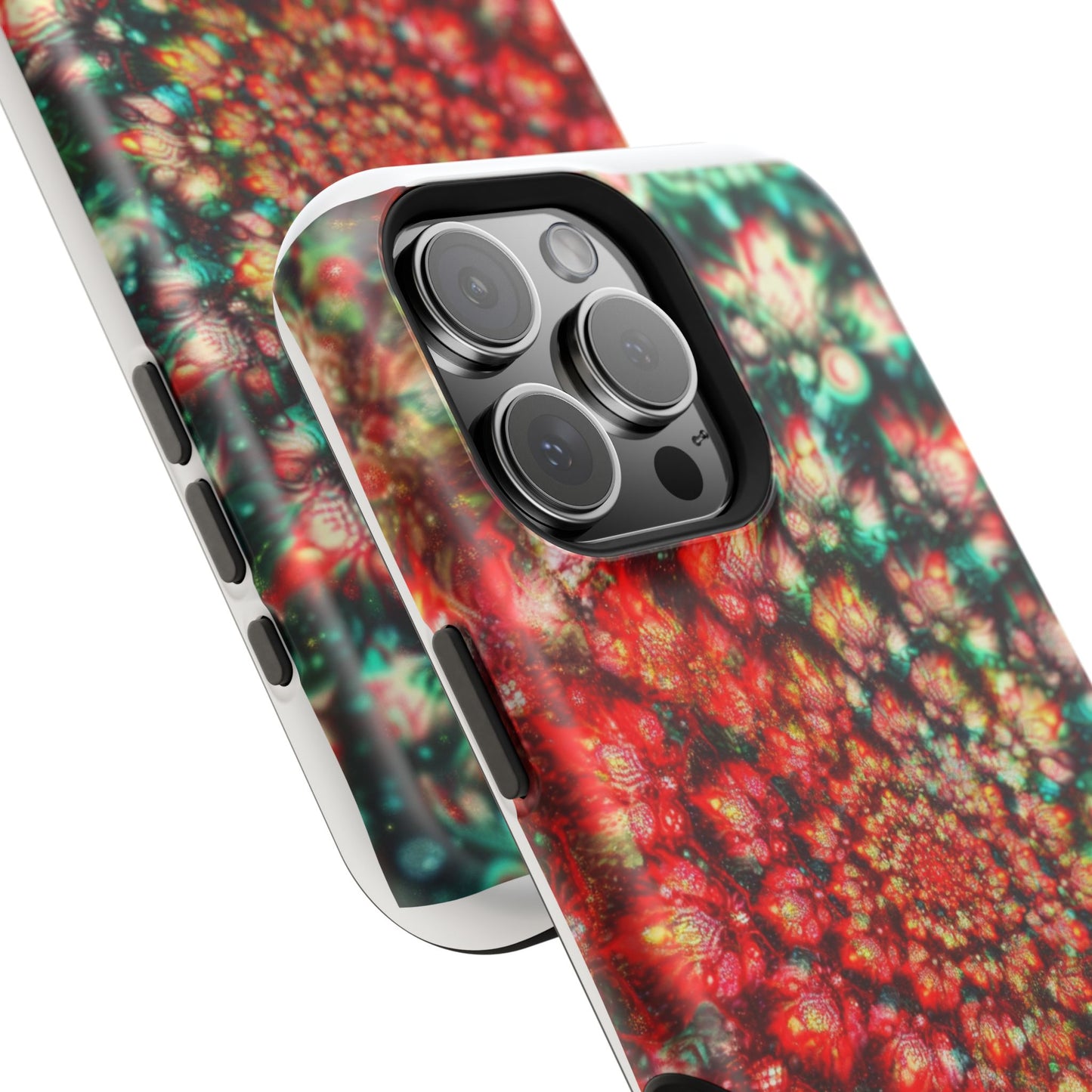 Luxurious Magnetic Wireless Charging Tough iPhone Case - "Psychedelic Dreams" by Moxie-Jay