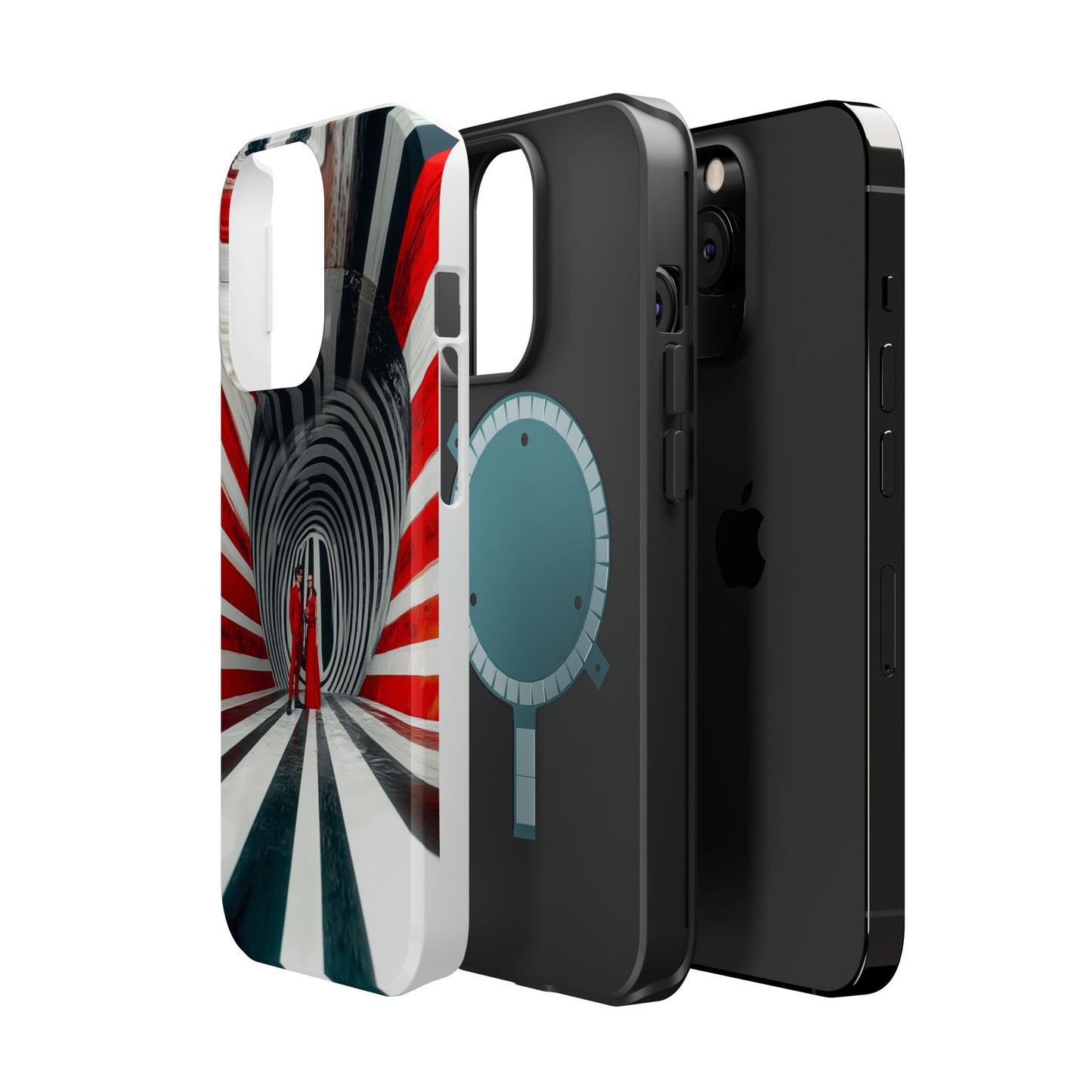 Cosmic Vortex" Luxury Magnetic Wireless Charging iPhone Case by Moxie Jay