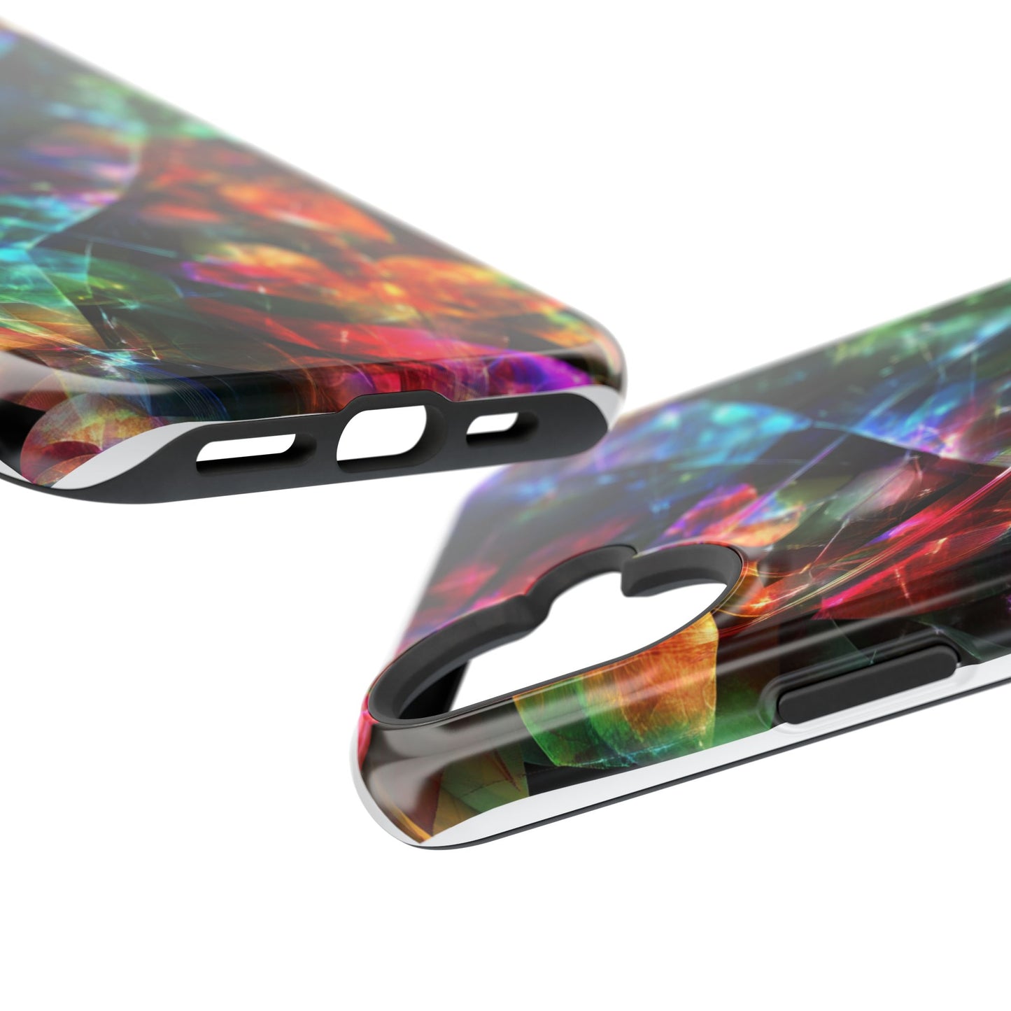 iPhone Case with Neon Colors Art by Moxie-Jay