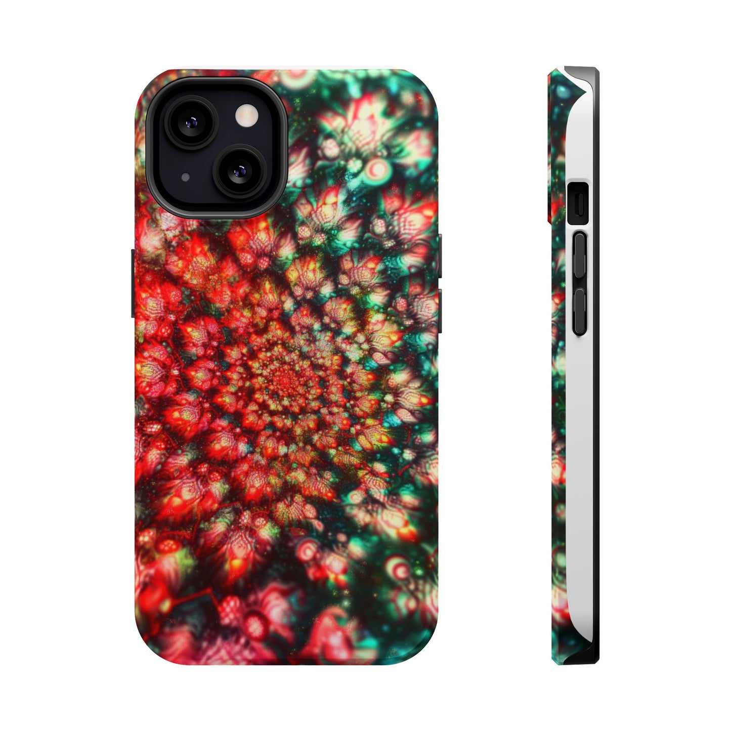 Luxurious Magnetic Wireless Charging Tough iPhone Case - "Psychedelic Dreams" by Moxie-Jay