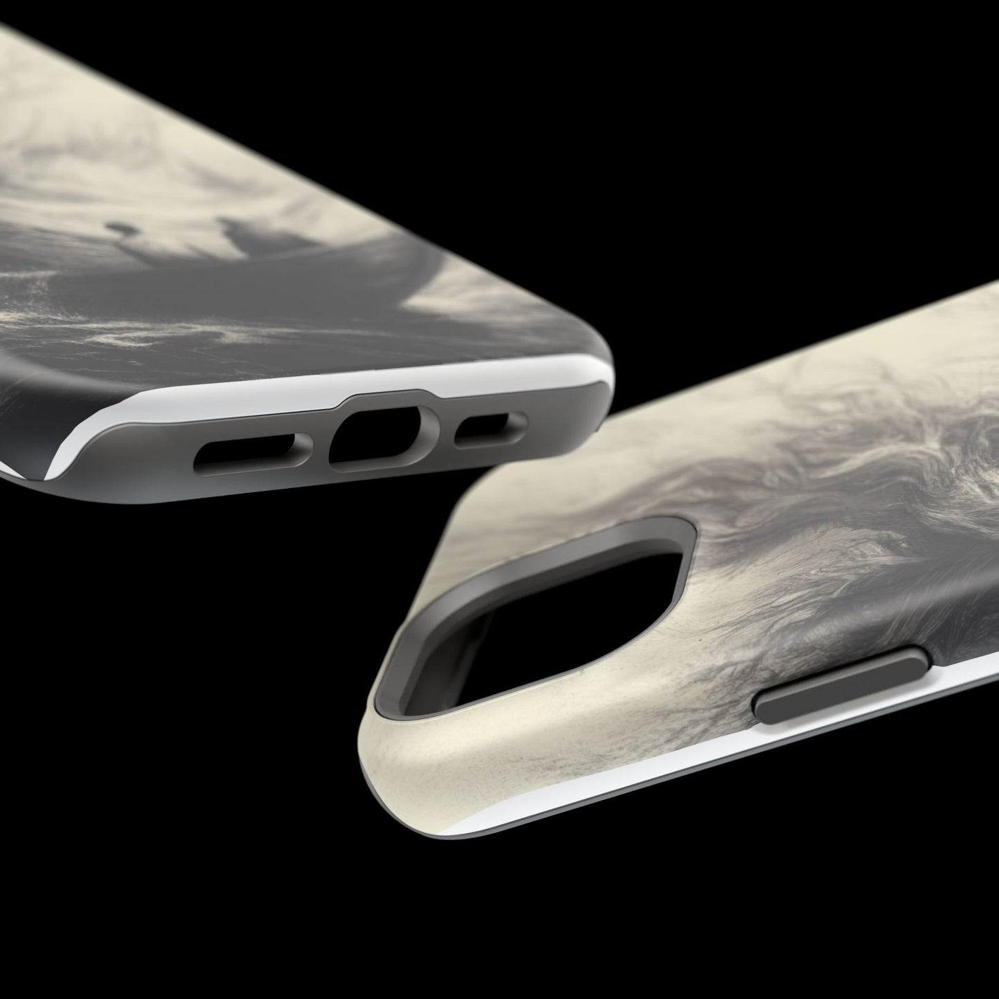 Magnetic Phone Case - Men in Boat Drawing by Moxie-Jay