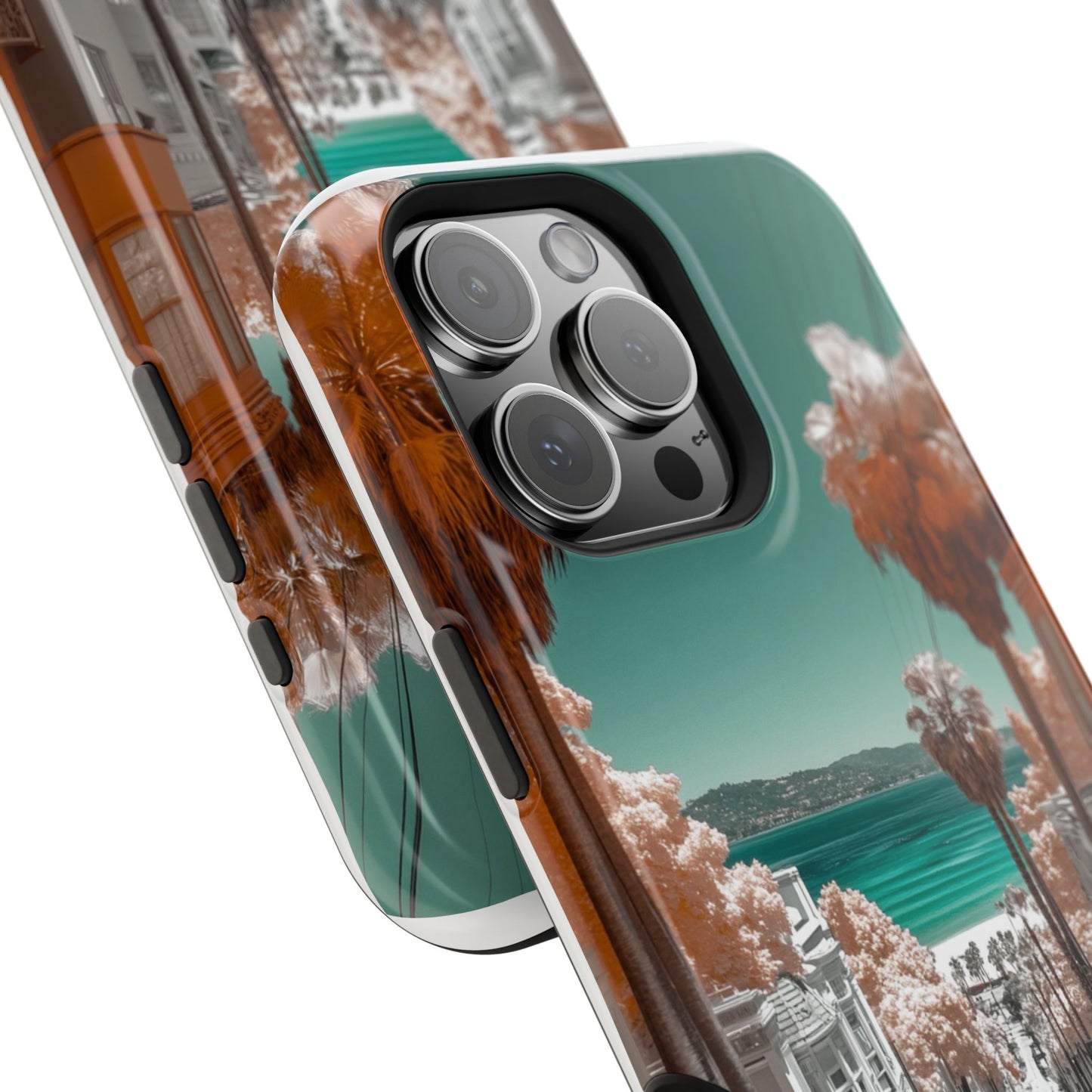 "San Clemente Memories" Luxury Magnetic Wireless Charging iPhone Case by Moxie Jay