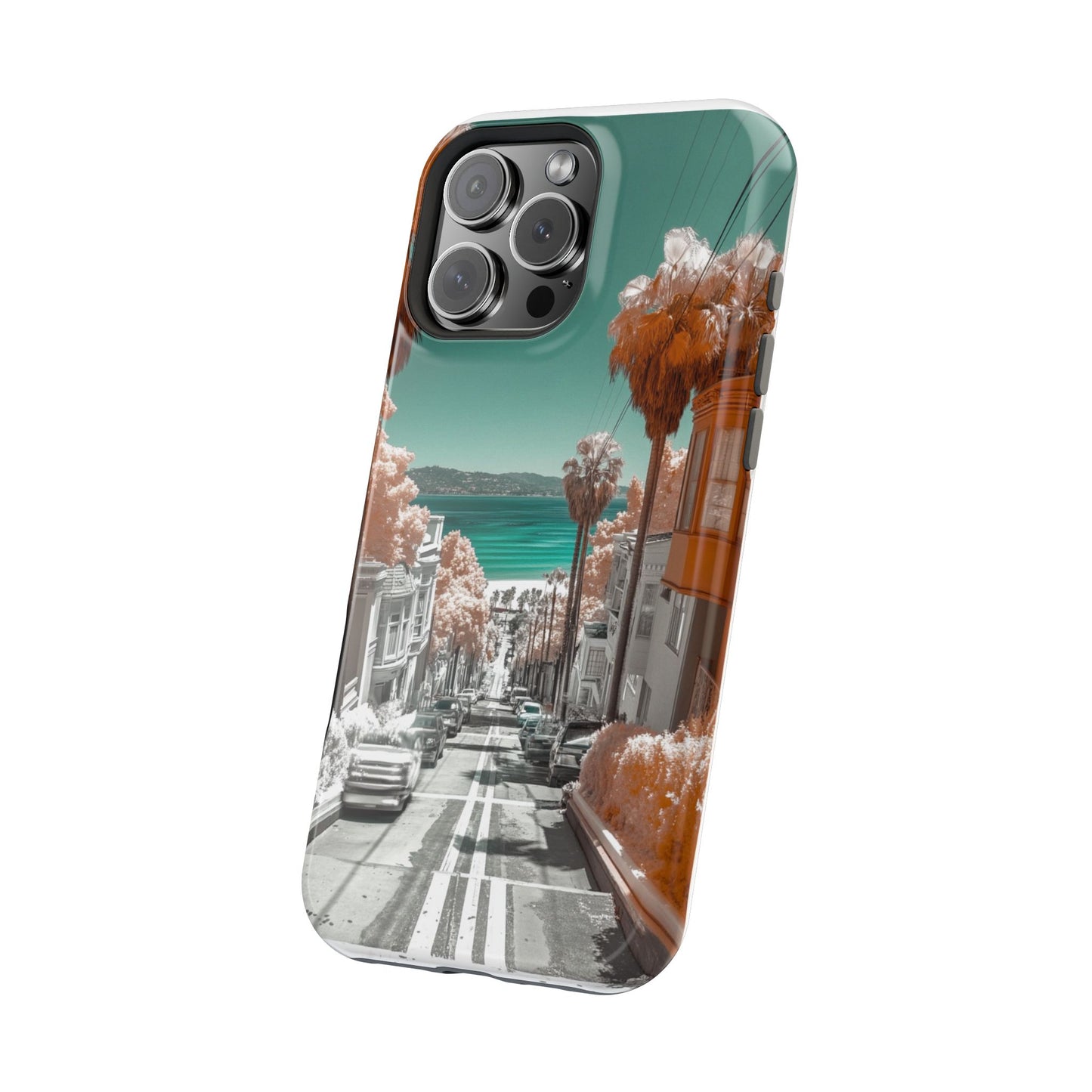"San Clemente Memories" Luxury Magnetic Wireless Charging iPhone Case by Moxie Jay