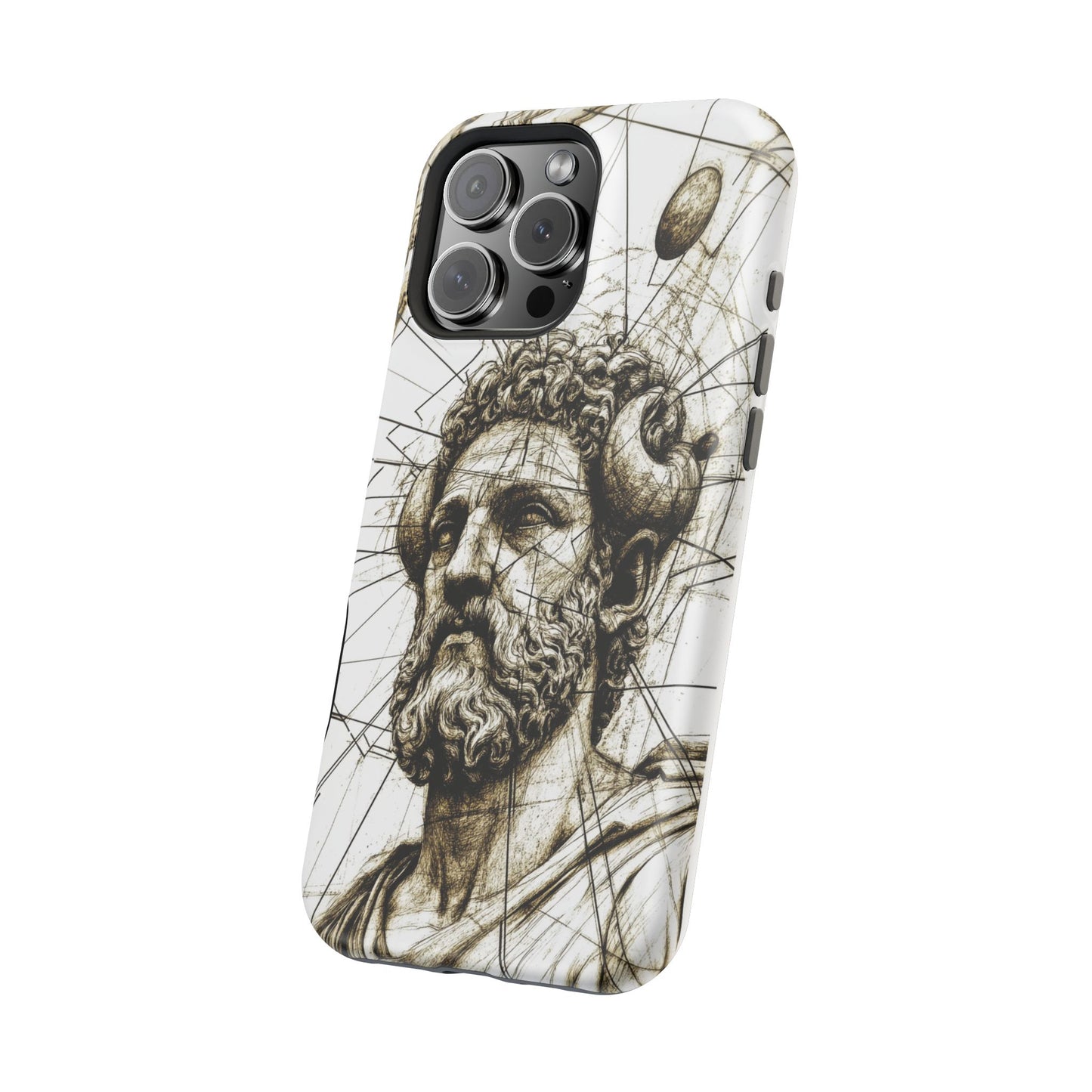 Stylish Magnetic Tough Cases - Greek God Design, Perfect for Gift Giving
