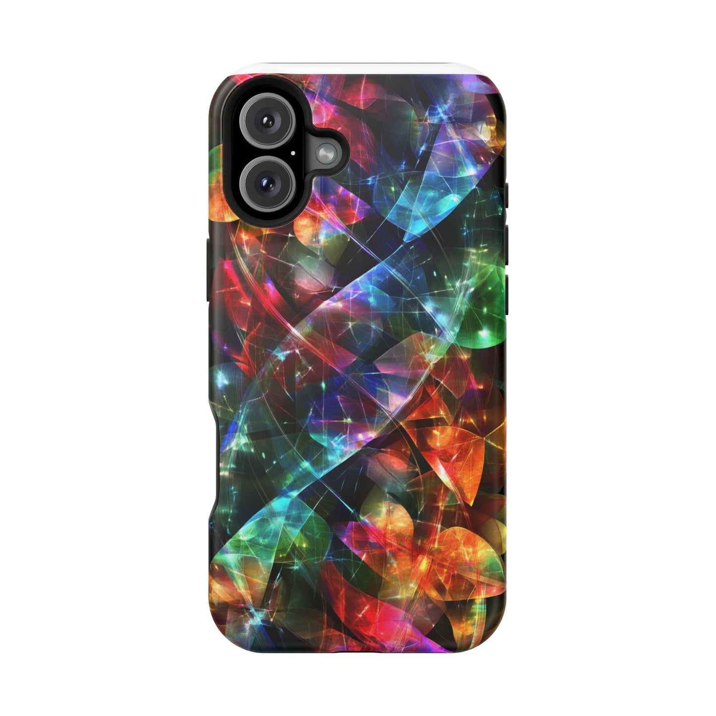iPhone Case with Neon Colors Art by Moxie-Jay