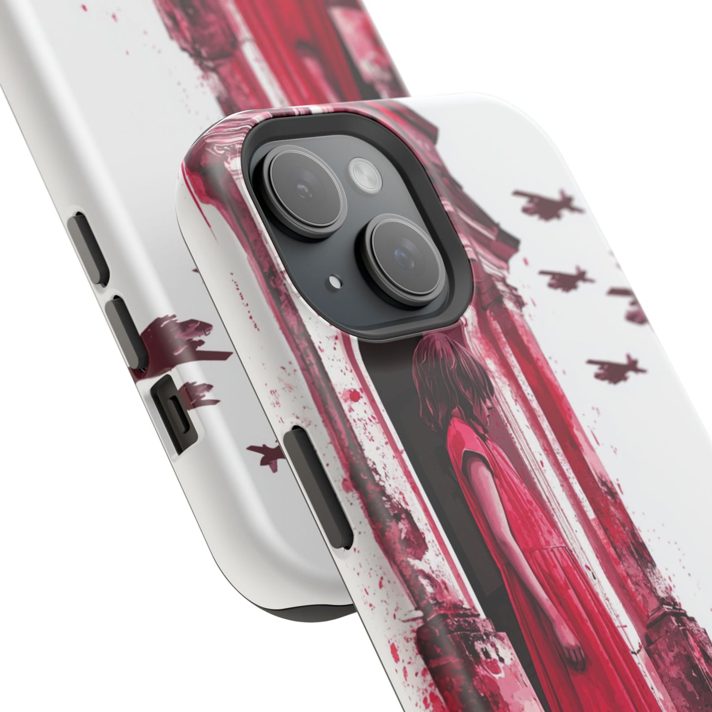 Luxurious MagSafe® Compatible iPhone Case - "Resilience in Ruins" by Moxie-Jay