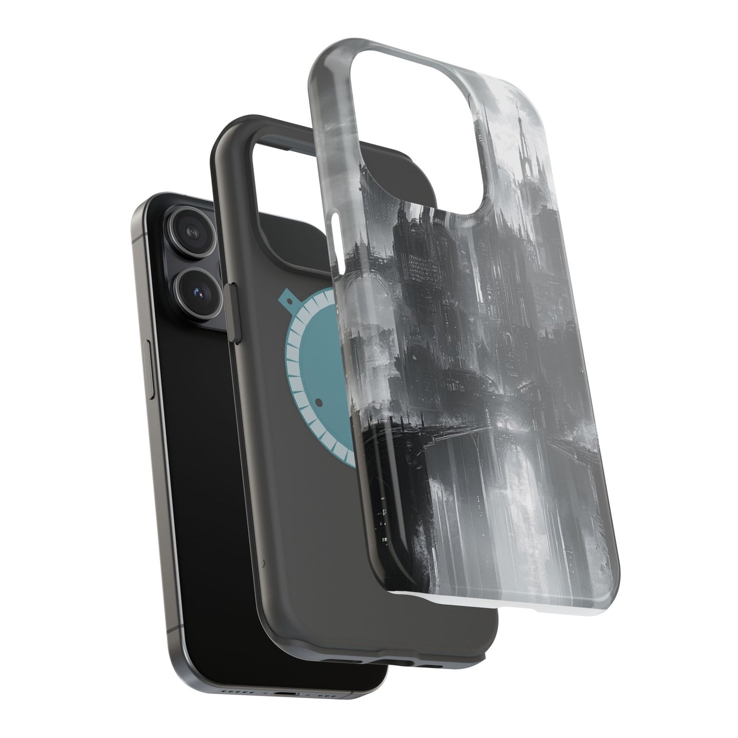 iPhone Magnetic Tough Case - Futuristic Gotham Design by Moxie Jay