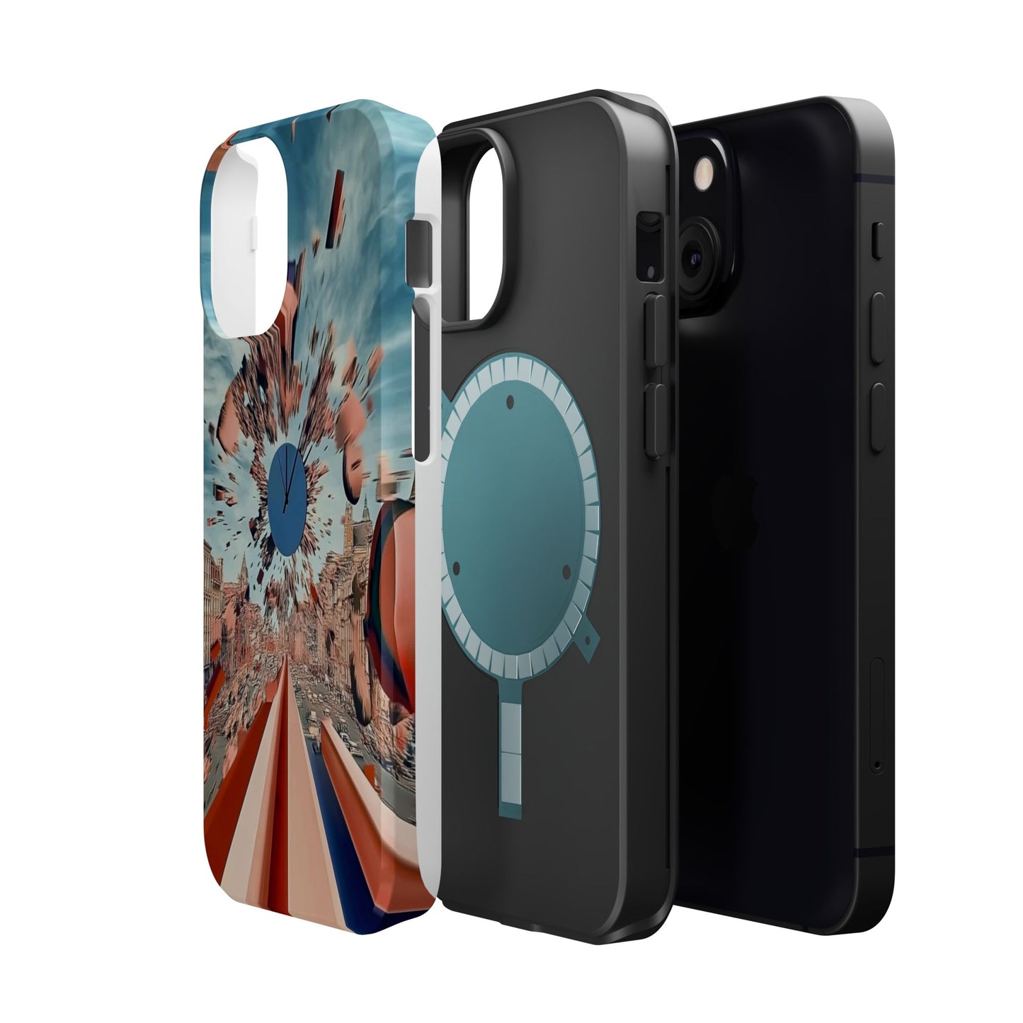 Phone Case with 'World at 10000 MPH' Art by Moxie Jay
