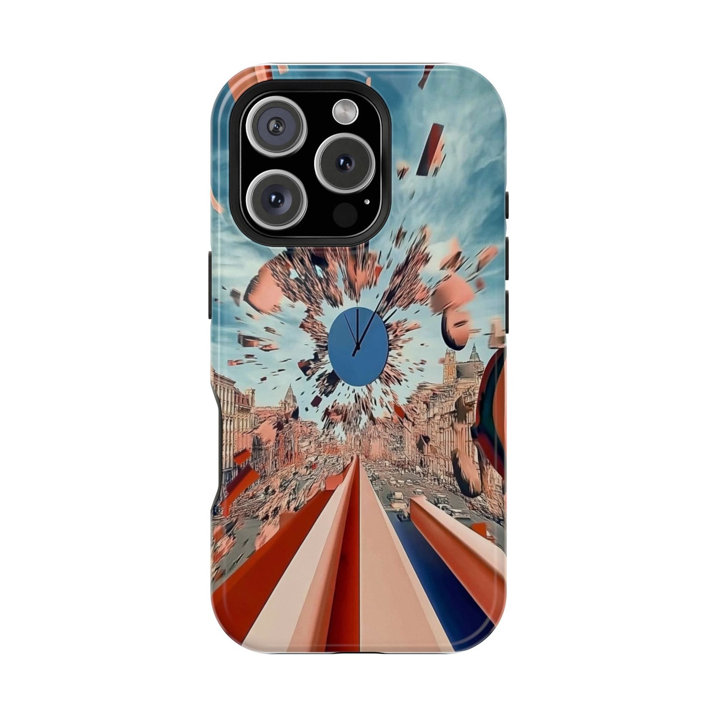 Phone Case with 'World at 10000 MPH' Art by Moxie Jay