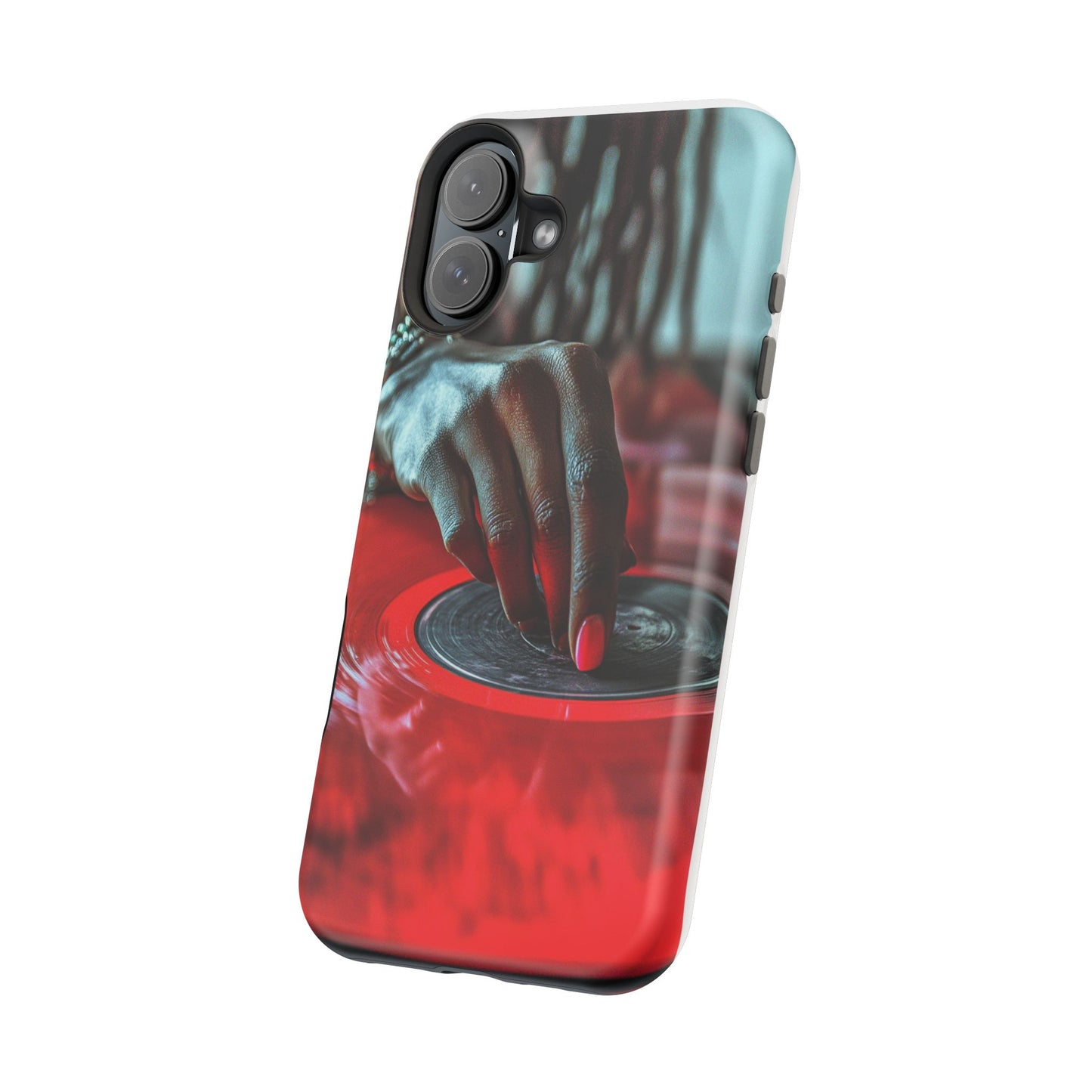 Luxurious MagSafe® Compatible iPhone Case - "Vinyl Groove" by Moxie-Jay