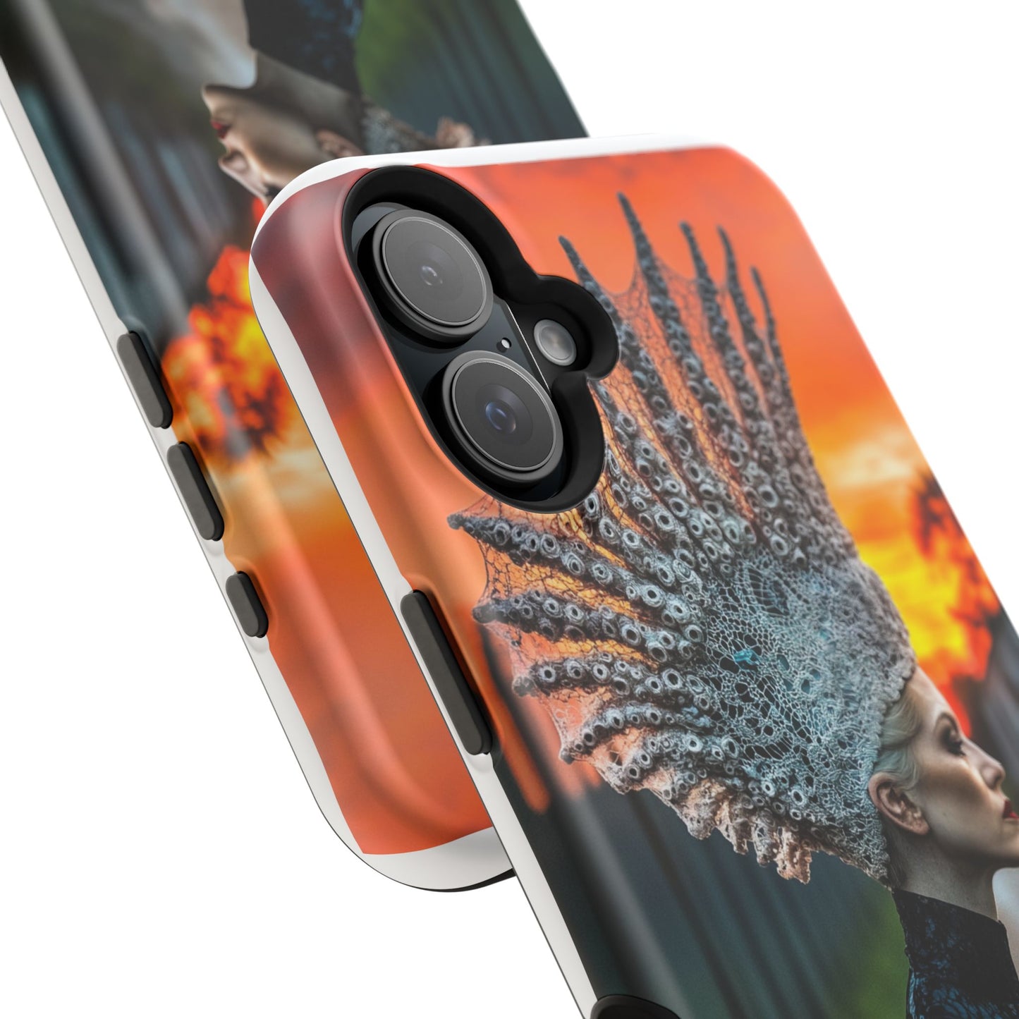 Sunset Goddess" Magnetic Wireless Charging iPhone Case by Moxie Jay