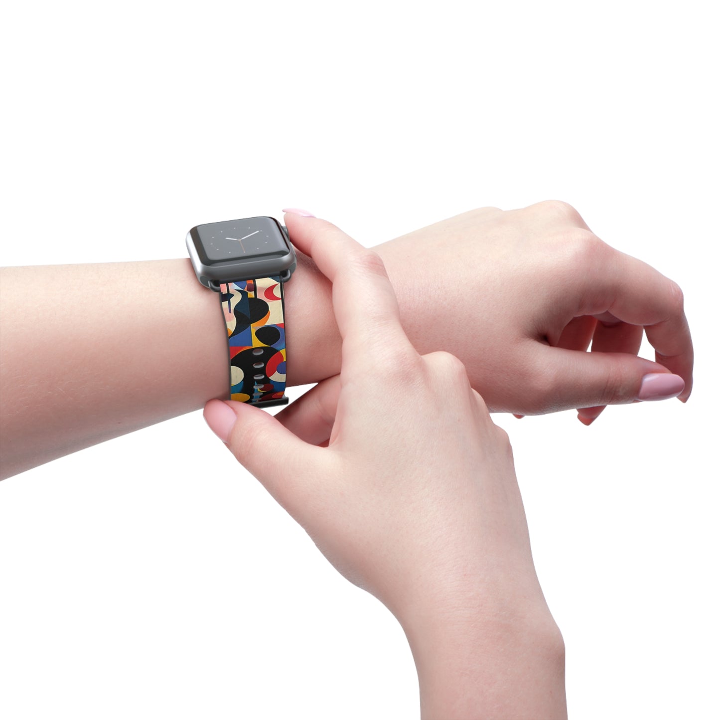 Colorful Geometric Watch Band – Stylish Accessory for Any Occasion