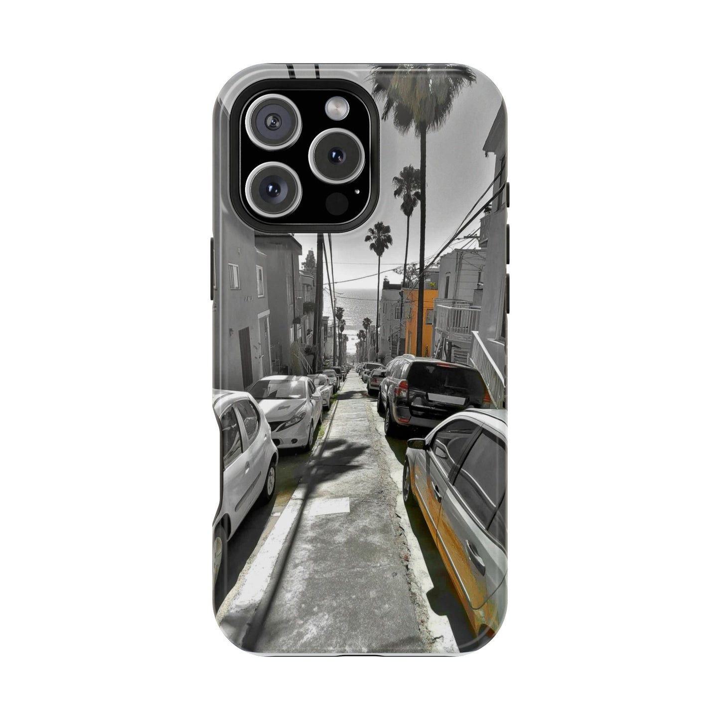 "Ocean Avenue" Luxury Magnetic Wireless Charging iPhone Case by Moxie Jay