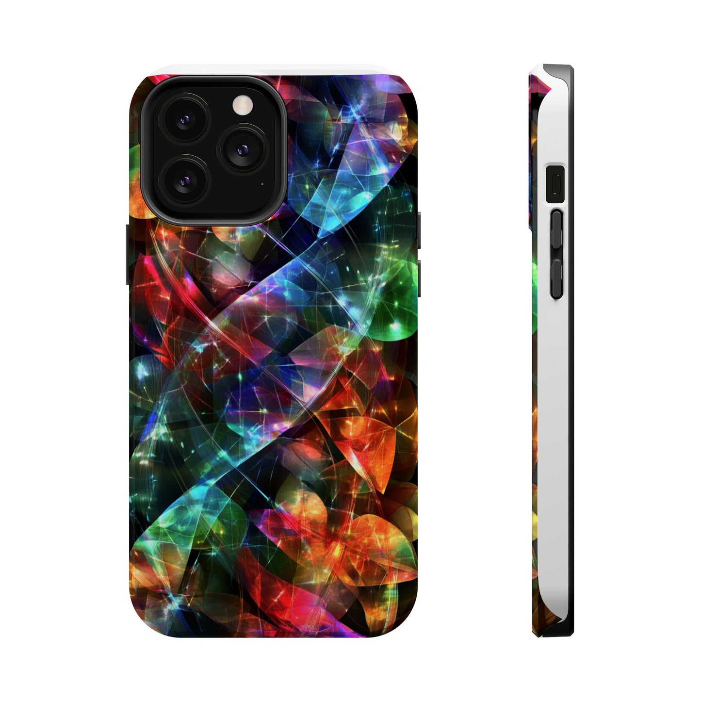 iPhone Case with Neon Colors Art by Moxie-Jay