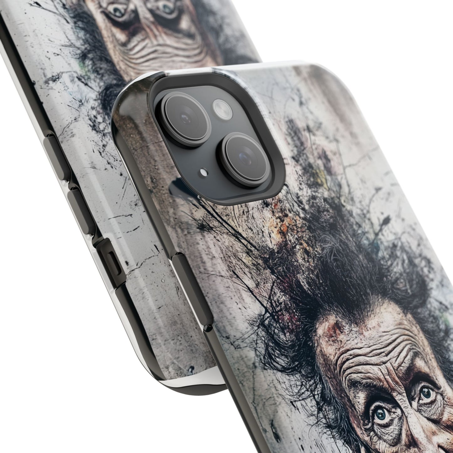 Luxurious Magnetic Wireless Charging Tough iPhone Case - "Demonic Dali" by Moxie-Jay