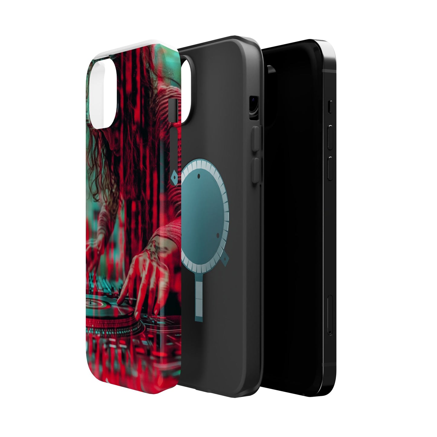"Vinyl Virtuoso" Luxury Magnetic Wireless Charging iPhone Case by Moxie Jay