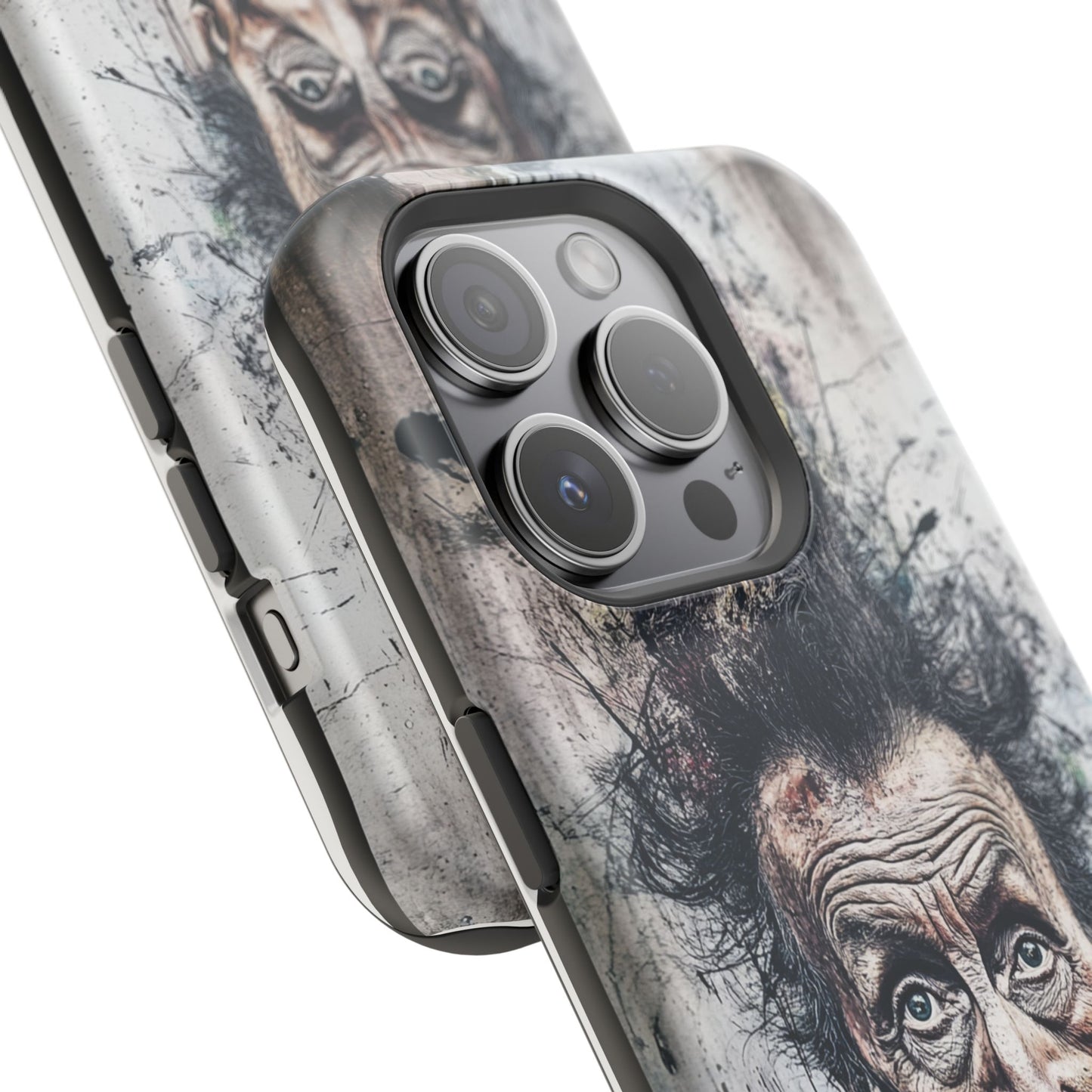 Luxurious Magnetic Wireless Charging Tough iPhone Case - "Demonic Dali" by Moxie-Jay