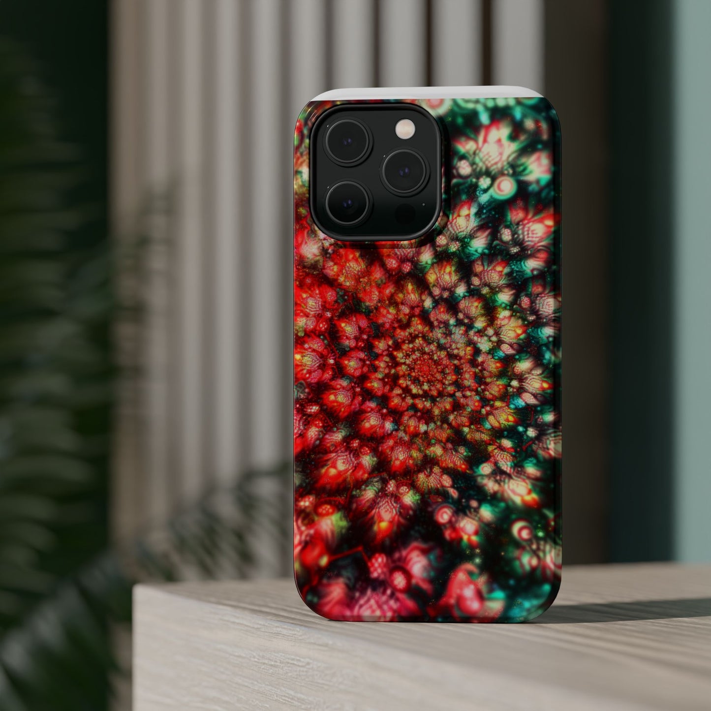 Luxurious Magnetic Wireless Charging Tough iPhone Case - "Psychedelic Dreams" by Moxie-Jay