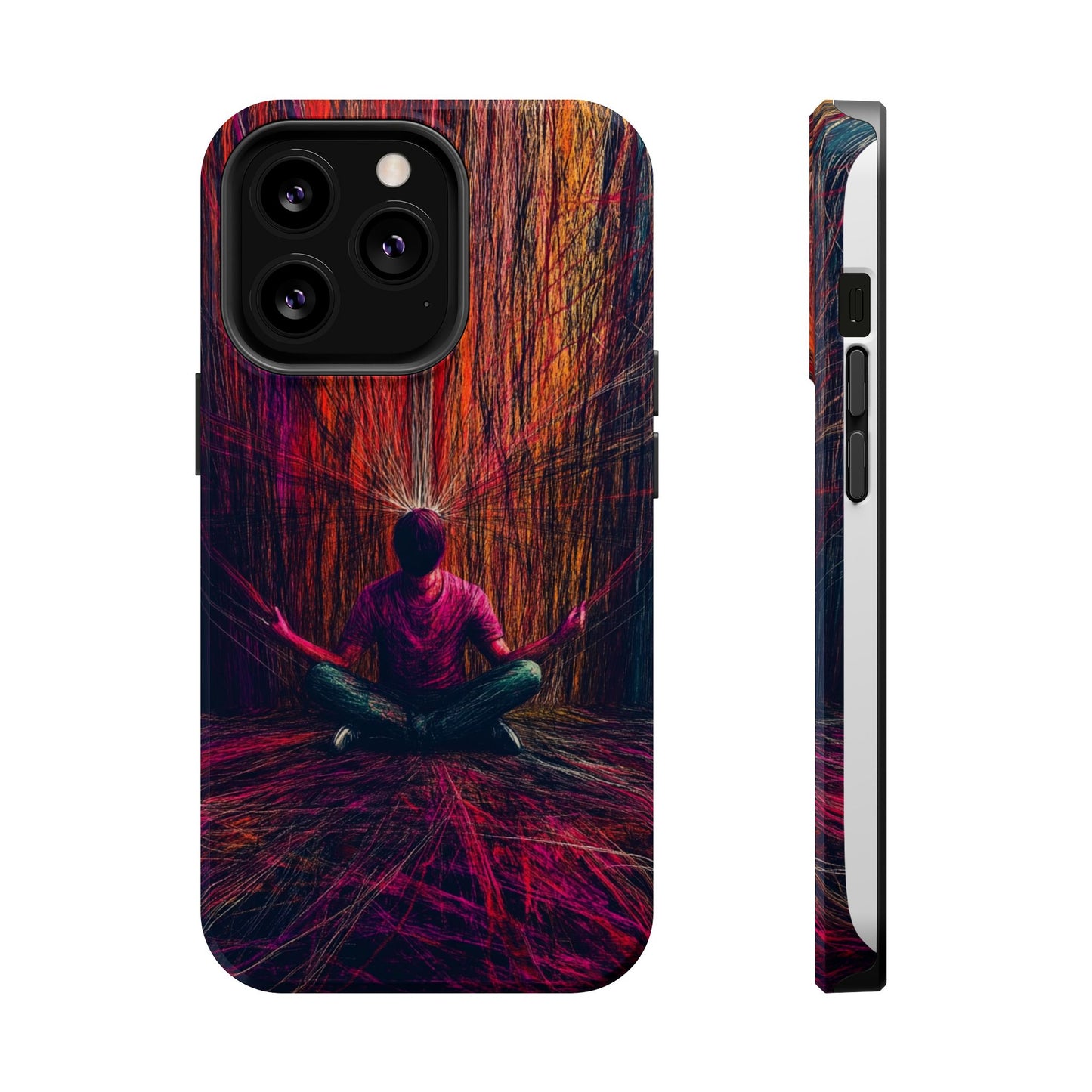 Luxurious Magnetic Wireless Charging Tough iPhone Case - "Transcendence" by Moxie-Jay