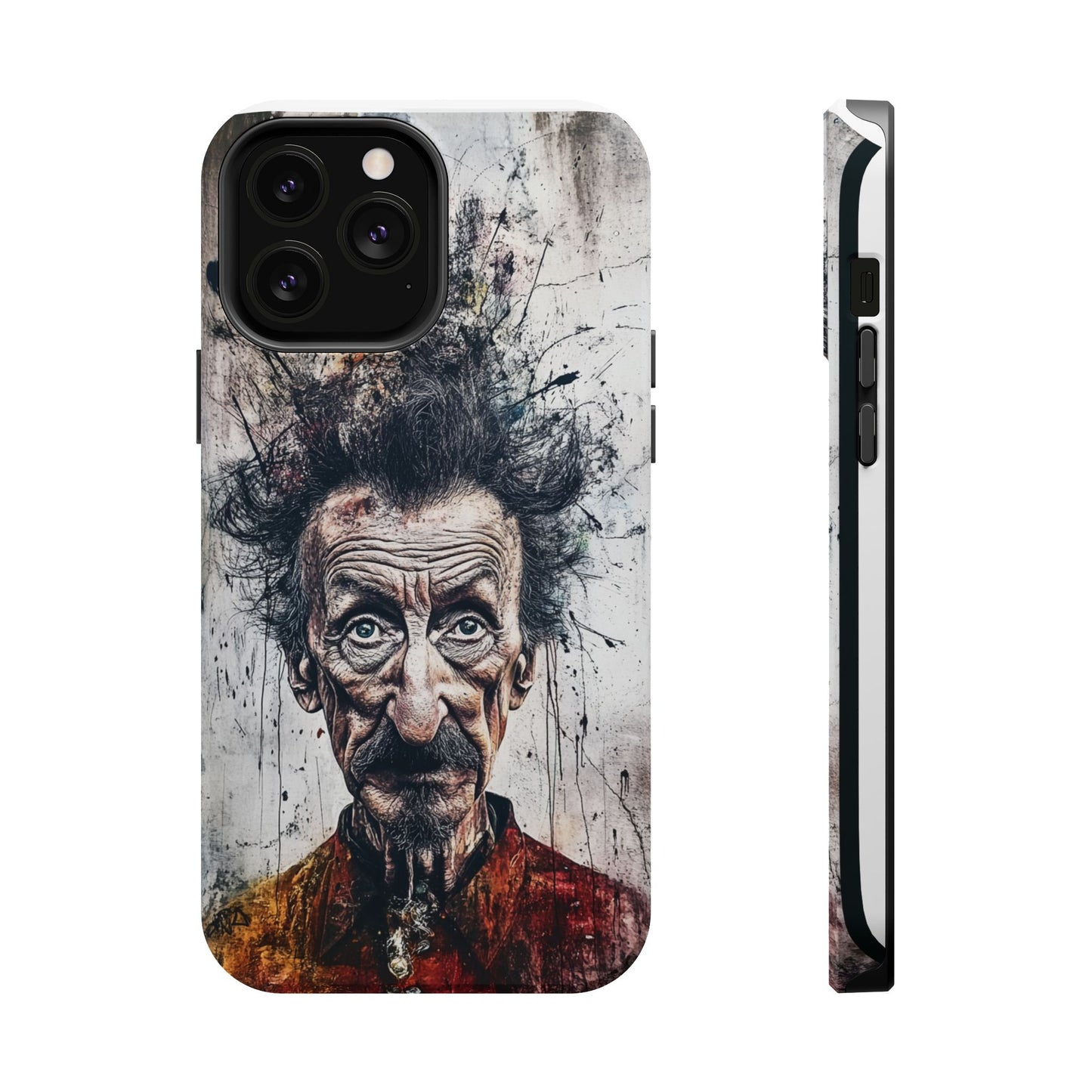 Luxurious Magnetic Wireless Charging Tough iPhone Case - "Demonic Dali" by Moxie-Jay