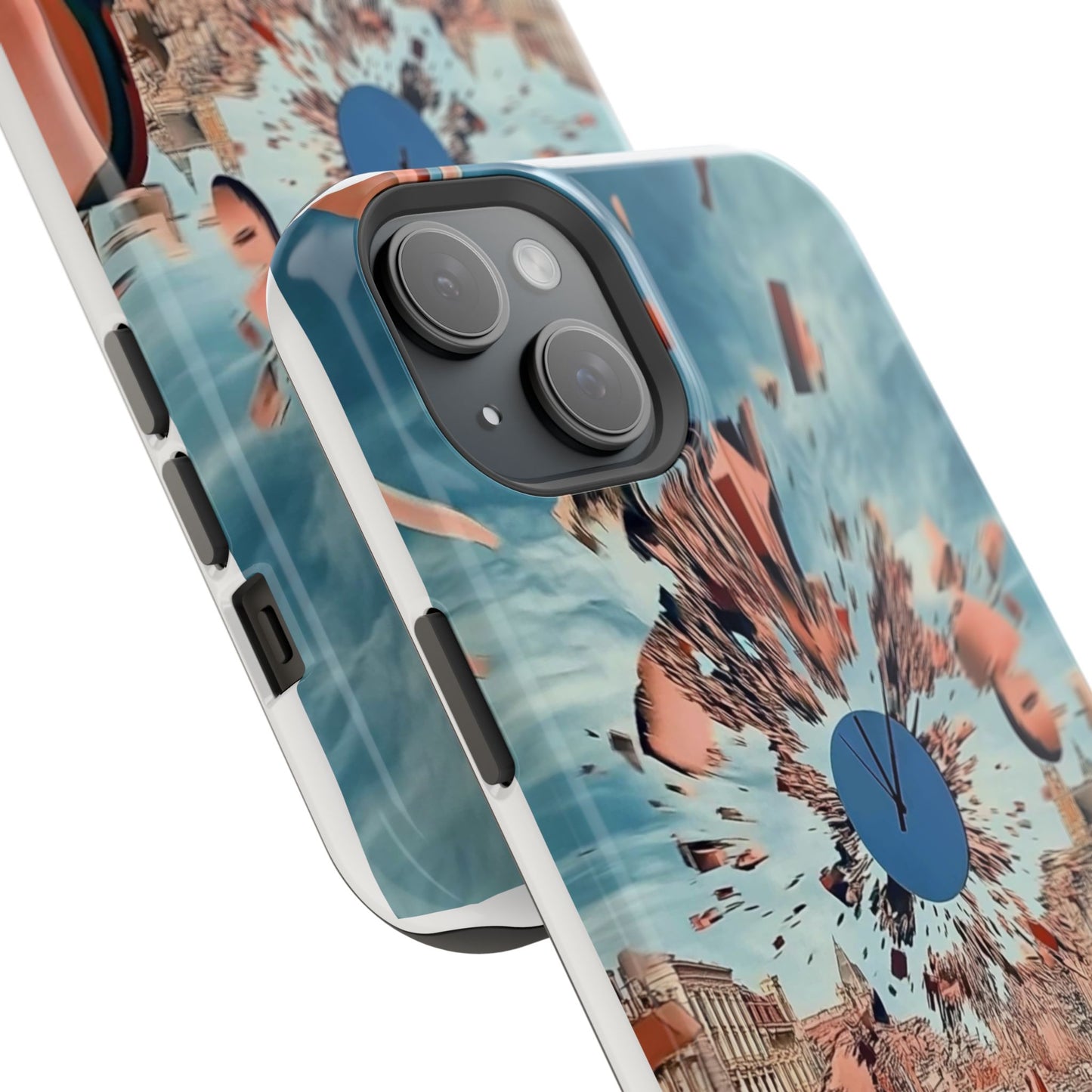 Phone Case with 'World at 10000 MPH' Art by Moxie Jay