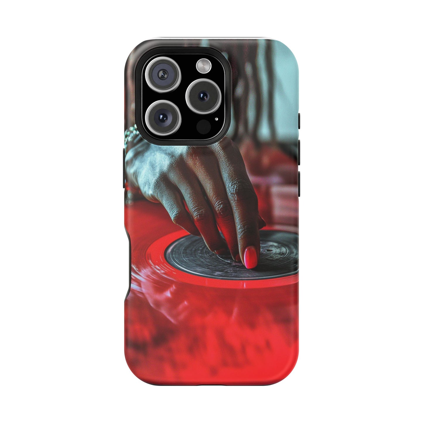 Luxurious MagSafe® Compatible iPhone Case - "Vinyl Groove" by Moxie-Jay