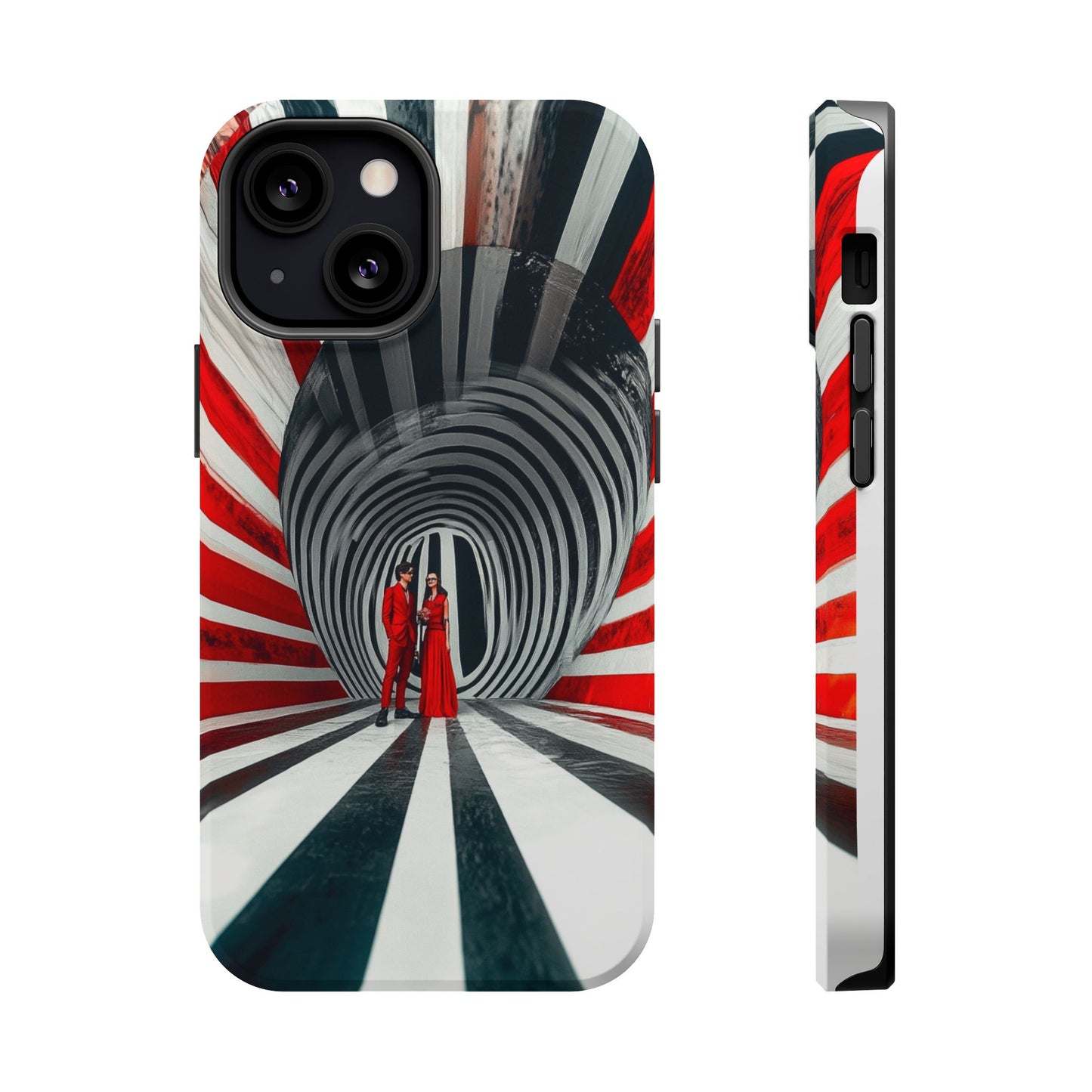 Cosmic Vortex" Luxury Magnetic Wireless Charging iPhone Case by Moxie Jay