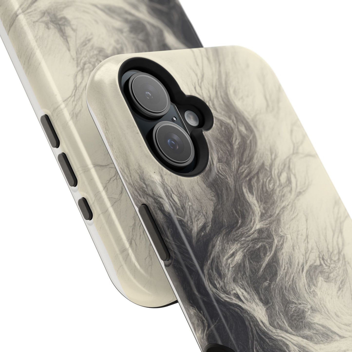Magnetic Phone Case - Men in Boat Drawing by Moxie-Jay