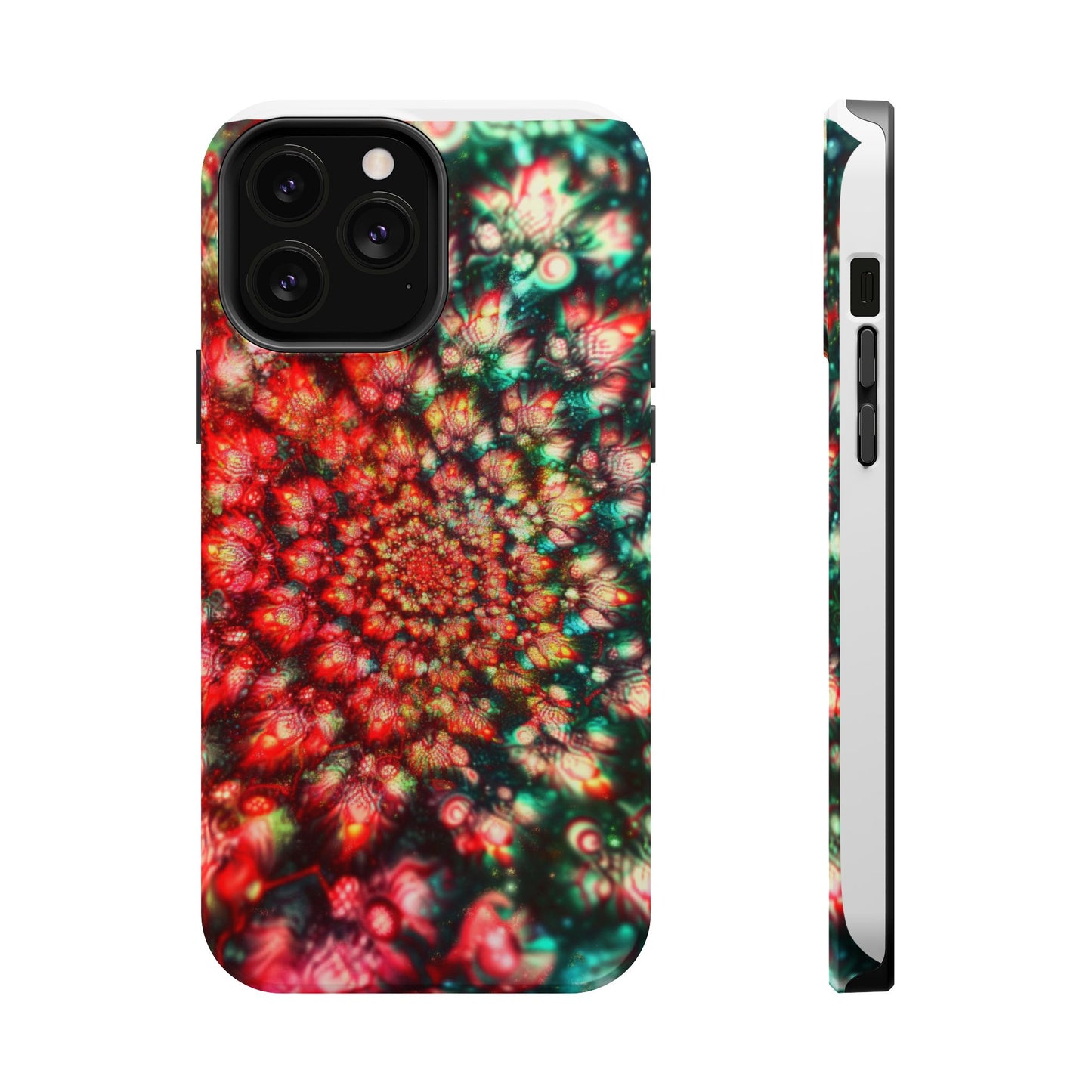 Luxurious Magnetic Wireless Charging Tough iPhone Case - "Psychedelic Dreams" by Moxie-Jay