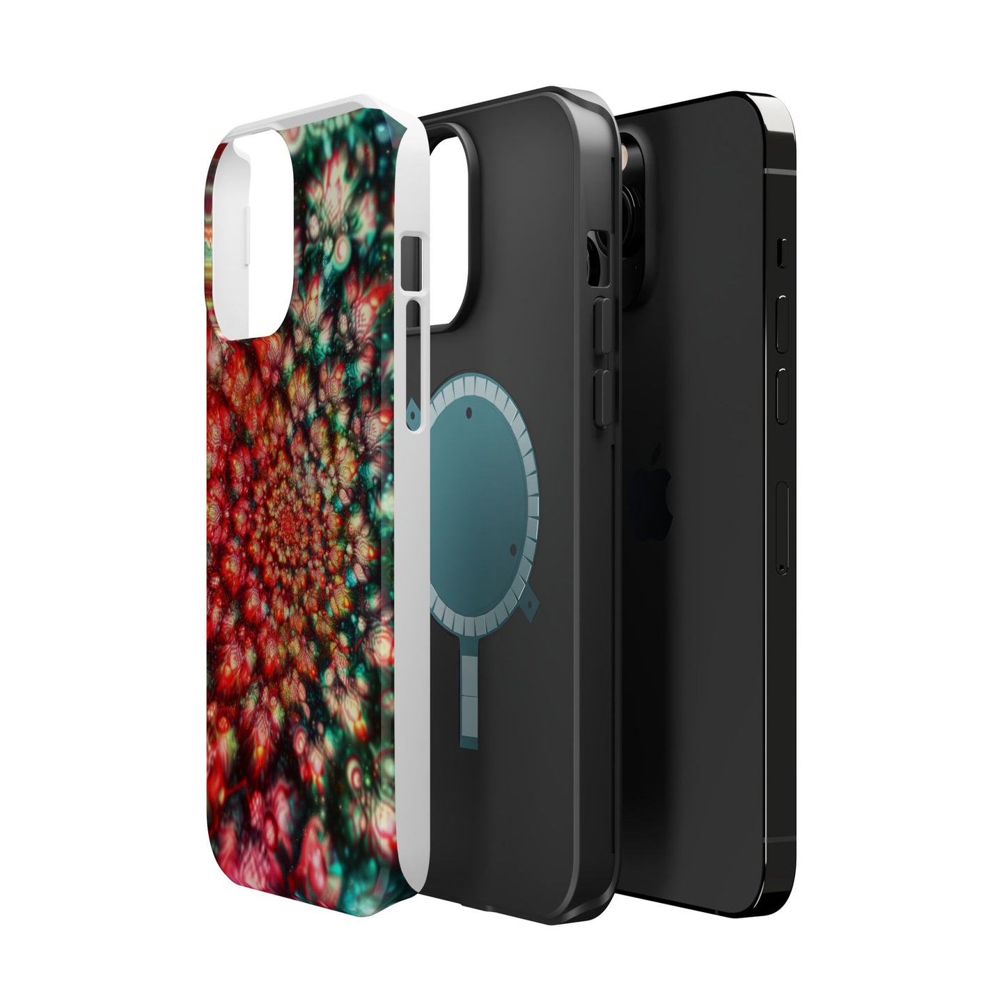 Luxurious Magnetic Wireless Charging Tough iPhone Case - "Psychedelic Dreams" by Moxie-Jay