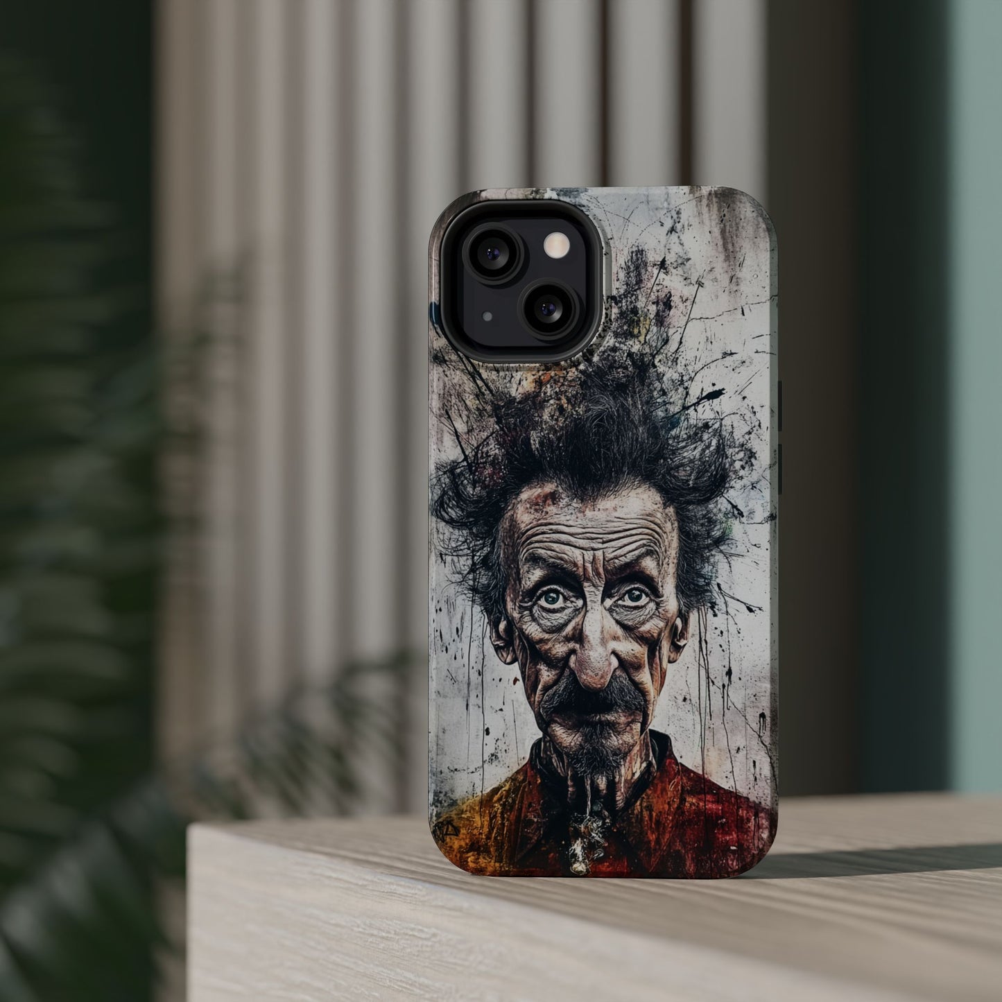 Luxurious Magnetic Wireless Charging Tough iPhone Case - "Demonic Dali" by Moxie-Jay