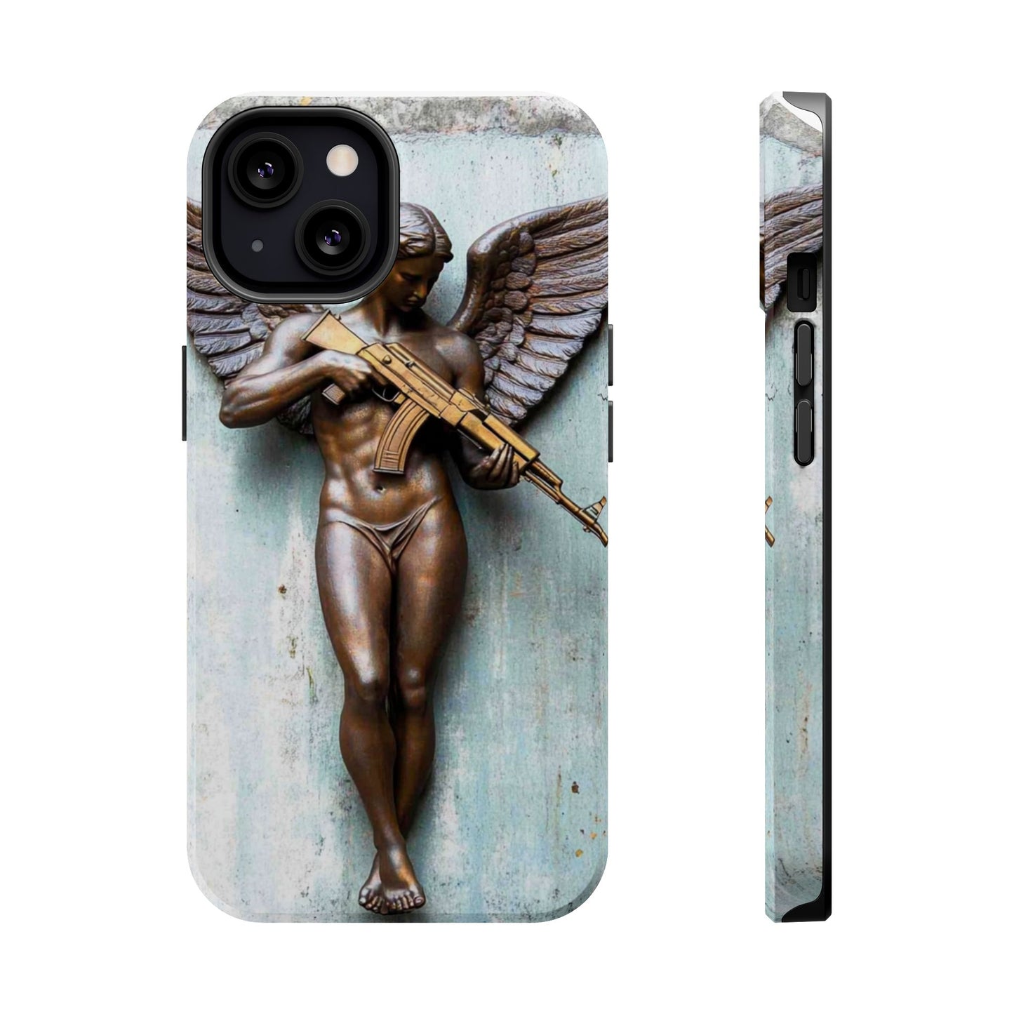Phone Case - Angel of Death with Assault Rifle Design
