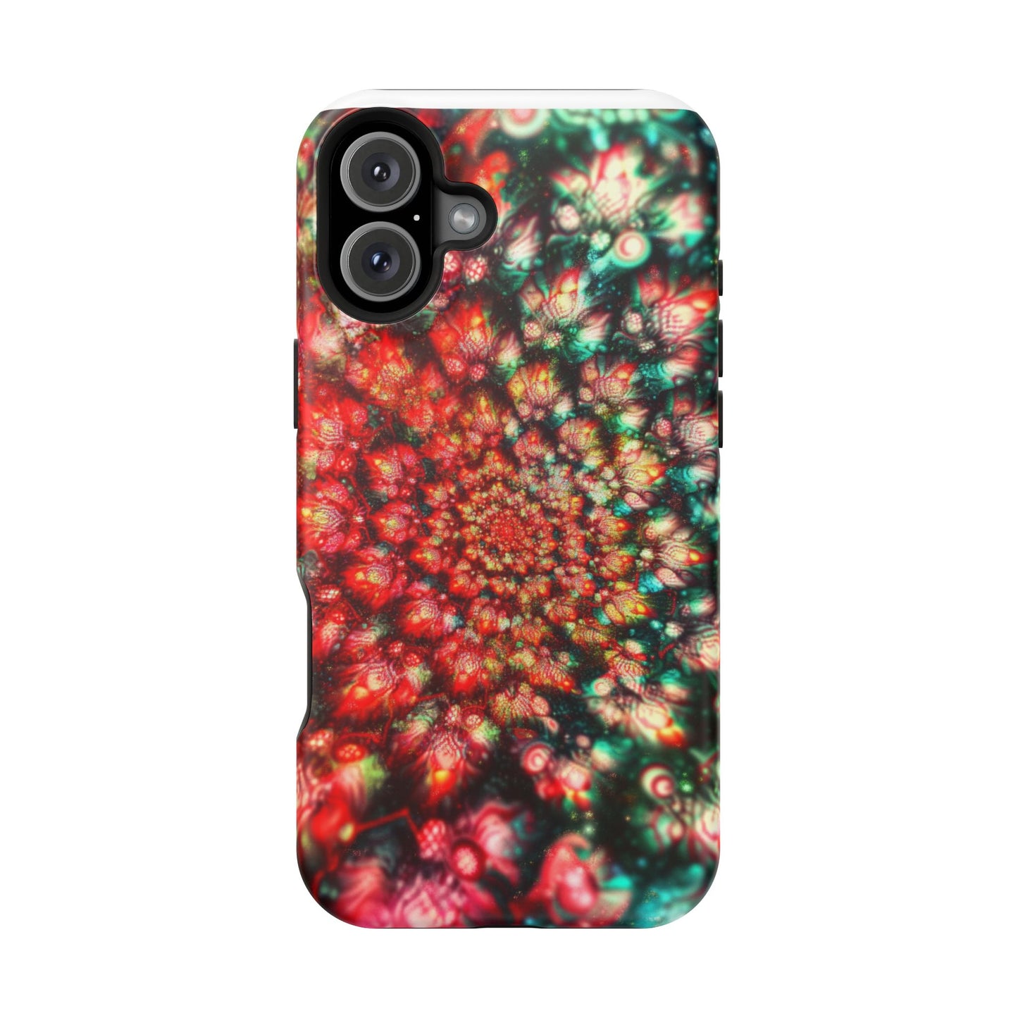 Luxurious Magnetic Wireless Charging Tough iPhone Case - "Psychedelic Dreams" by Moxie-Jay