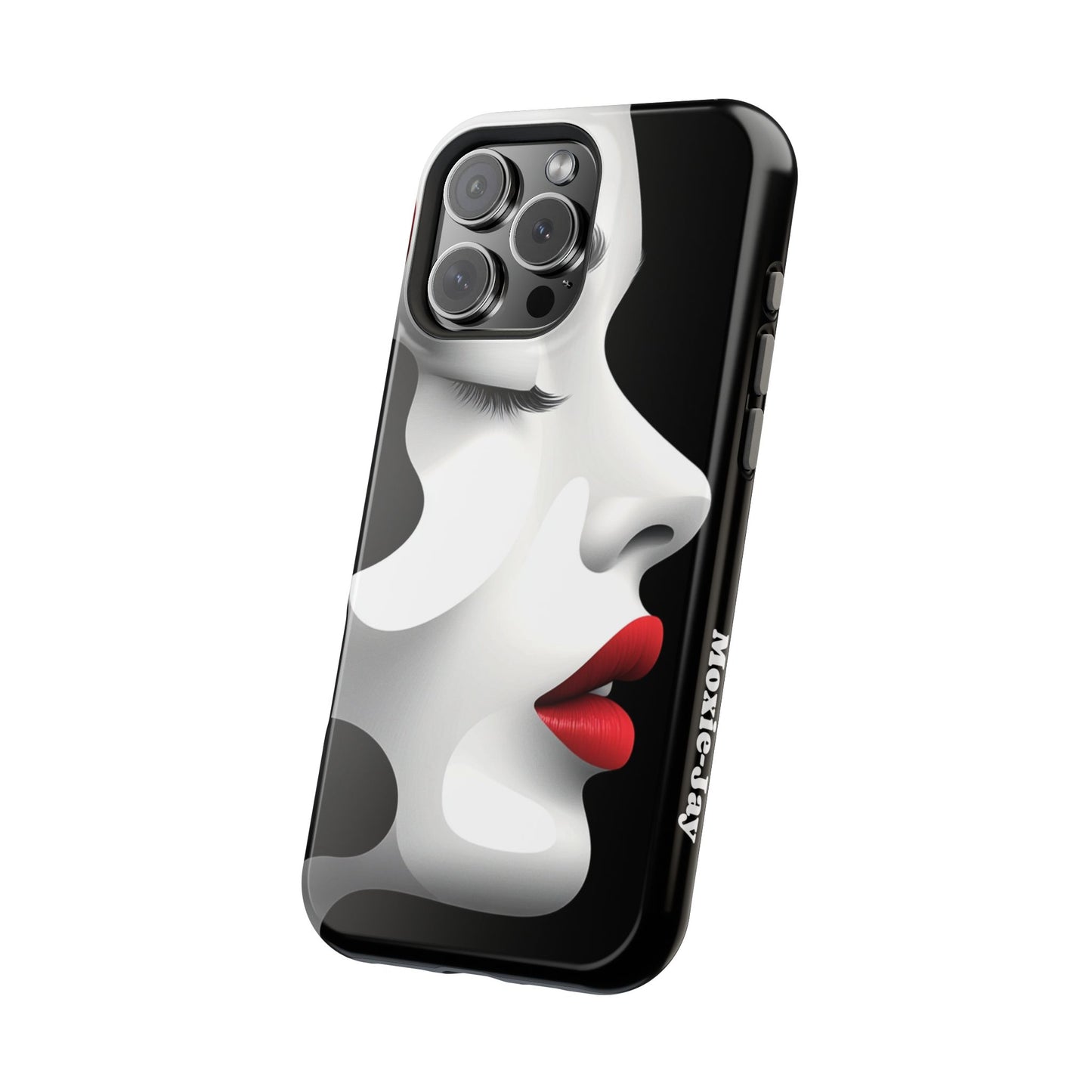 Artistic Magnetic Tough Case - Chic Face Design for iPhone