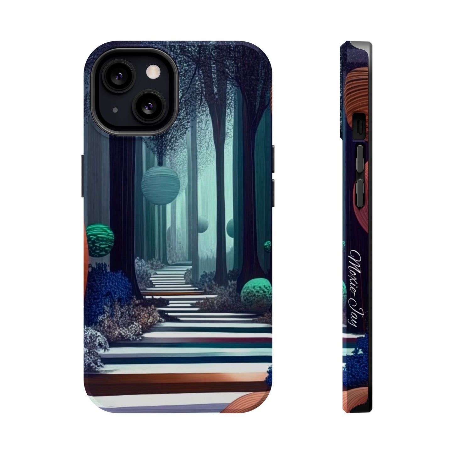 Wonderland Descent: Moxie-Jay's Magnetic iPhone Masterpiece