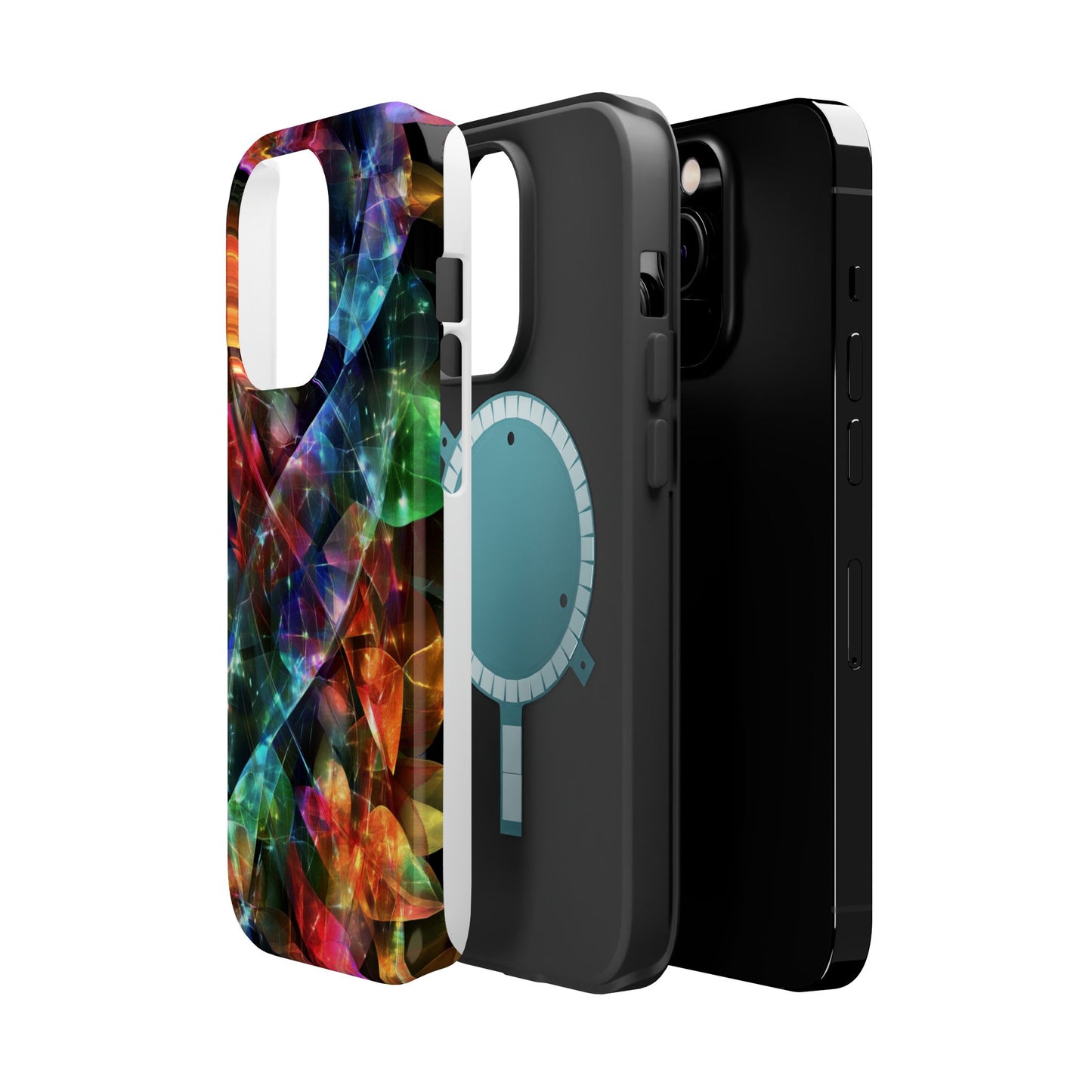 iPhone Case with Neon Colors Art by Moxie-Jay
