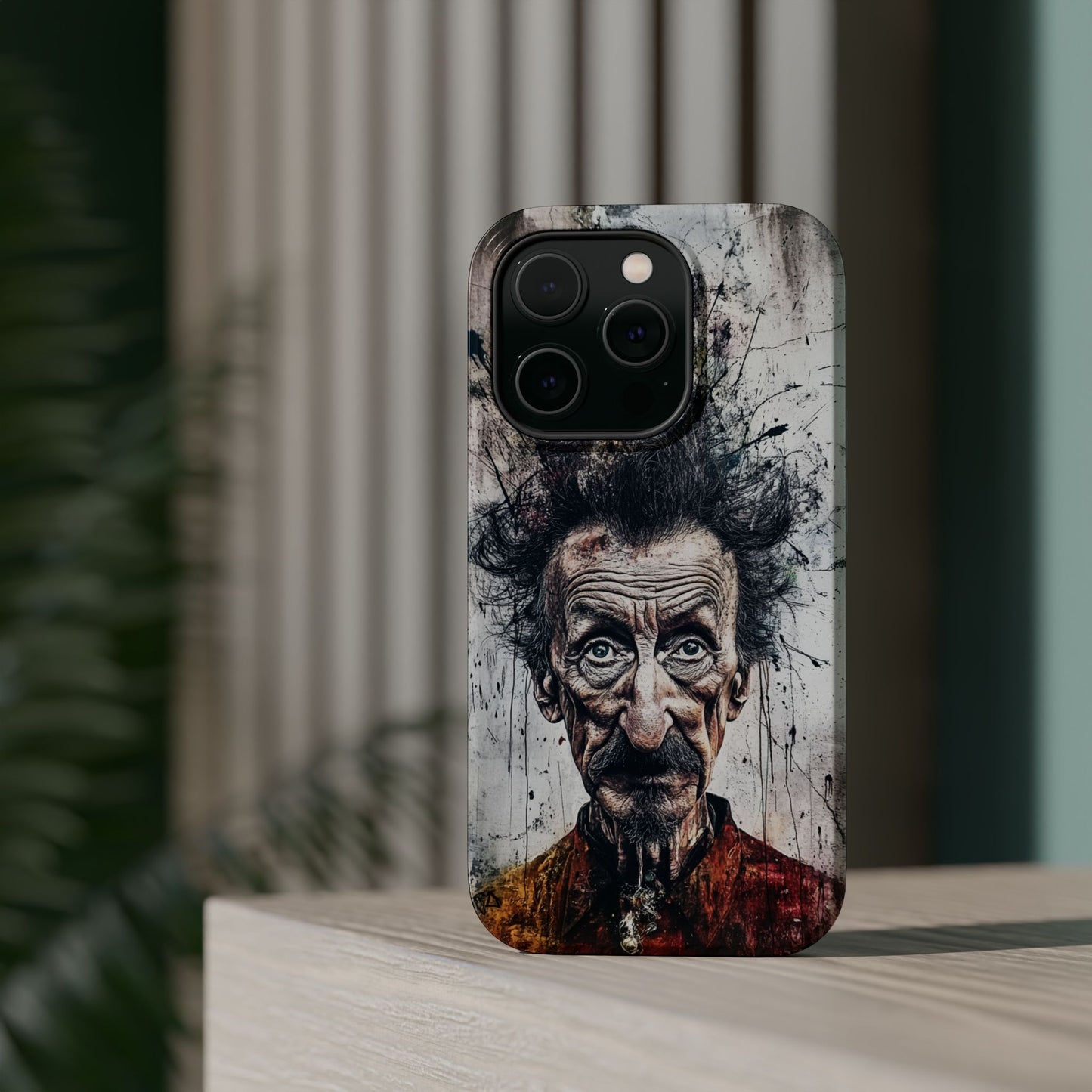 Luxurious Magnetic Wireless Charging Tough iPhone Case - "Demonic Dali" by Moxie-Jay