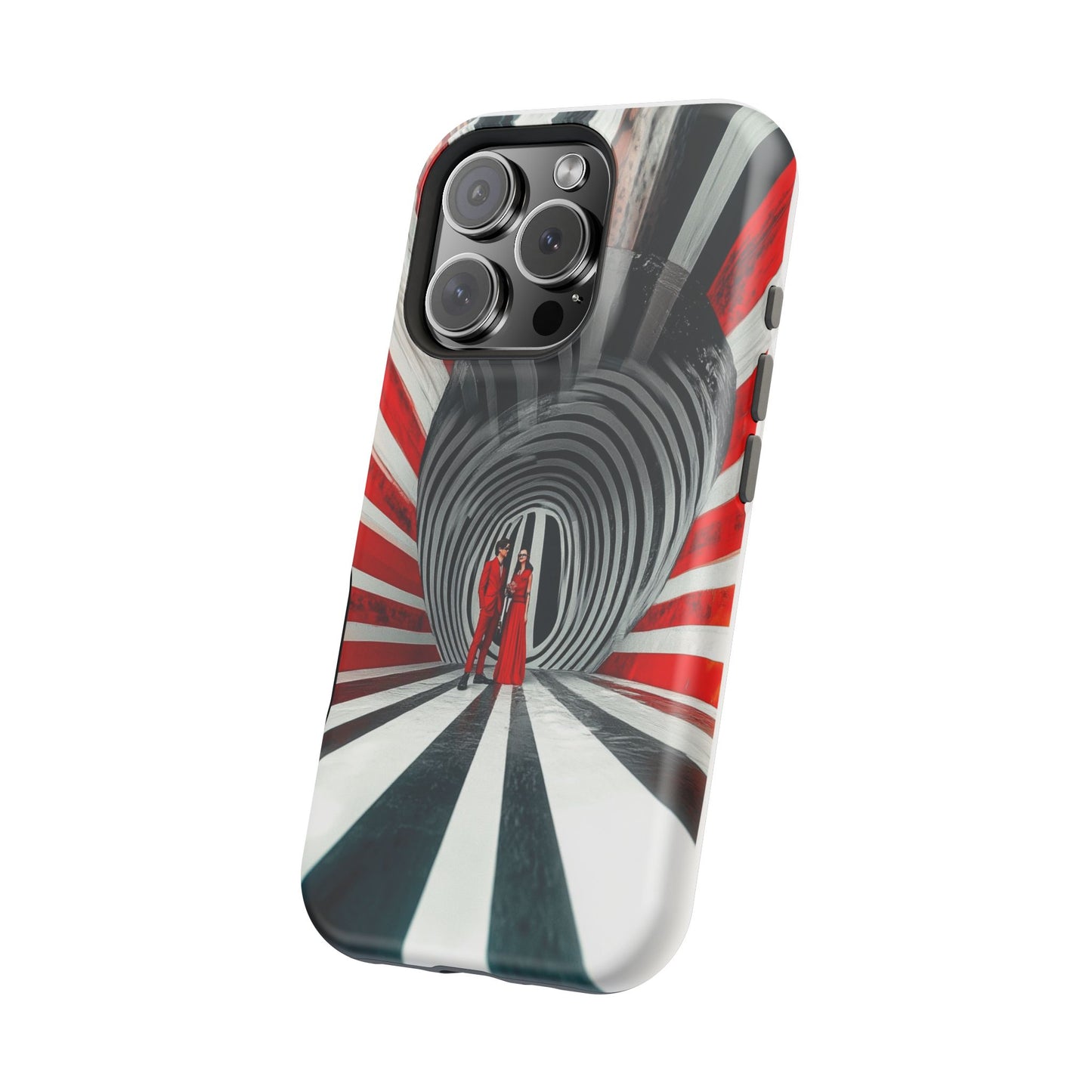 Cosmic Vortex" Luxury Magnetic Wireless Charging iPhone Case by Moxie Jay