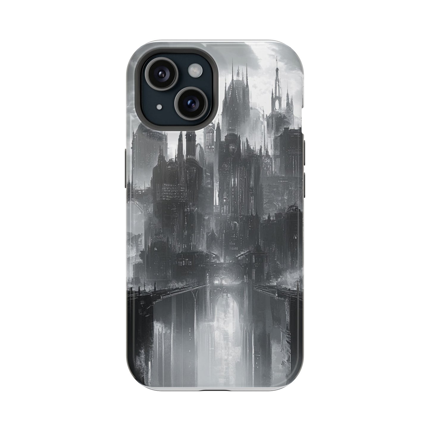 iPhone Magnetic Tough Case - Futuristic Gotham Design by Moxie Jay