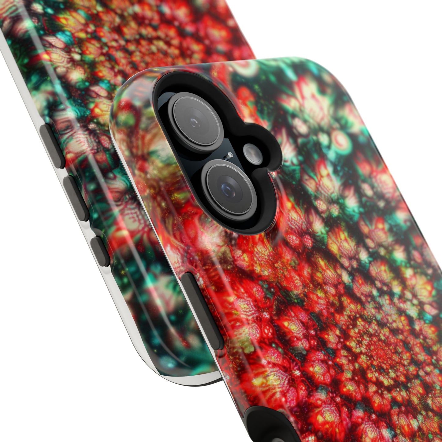 Luxurious Magnetic Wireless Charging Tough iPhone Case - "Psychedelic Dreams" by Moxie-Jay