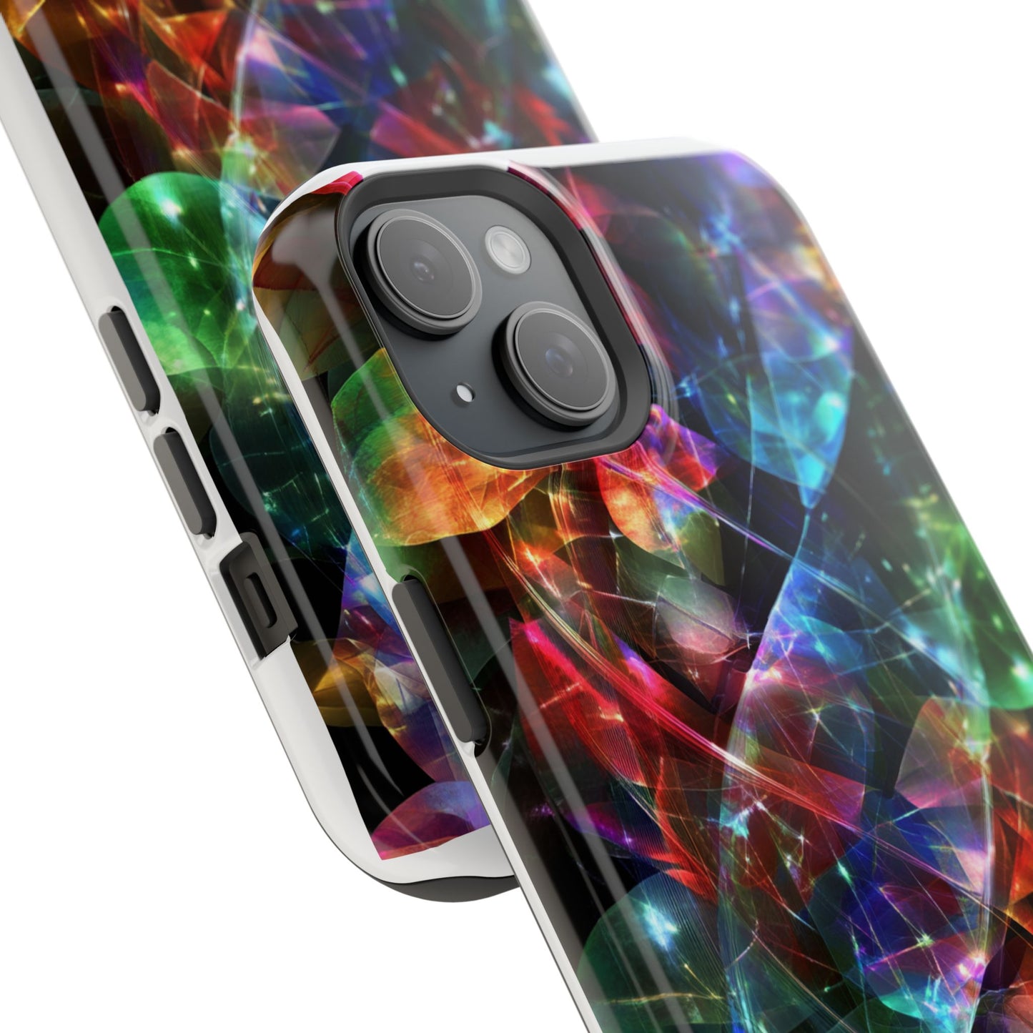 iPhone Case with Neon Colors Art by Moxie-Jay