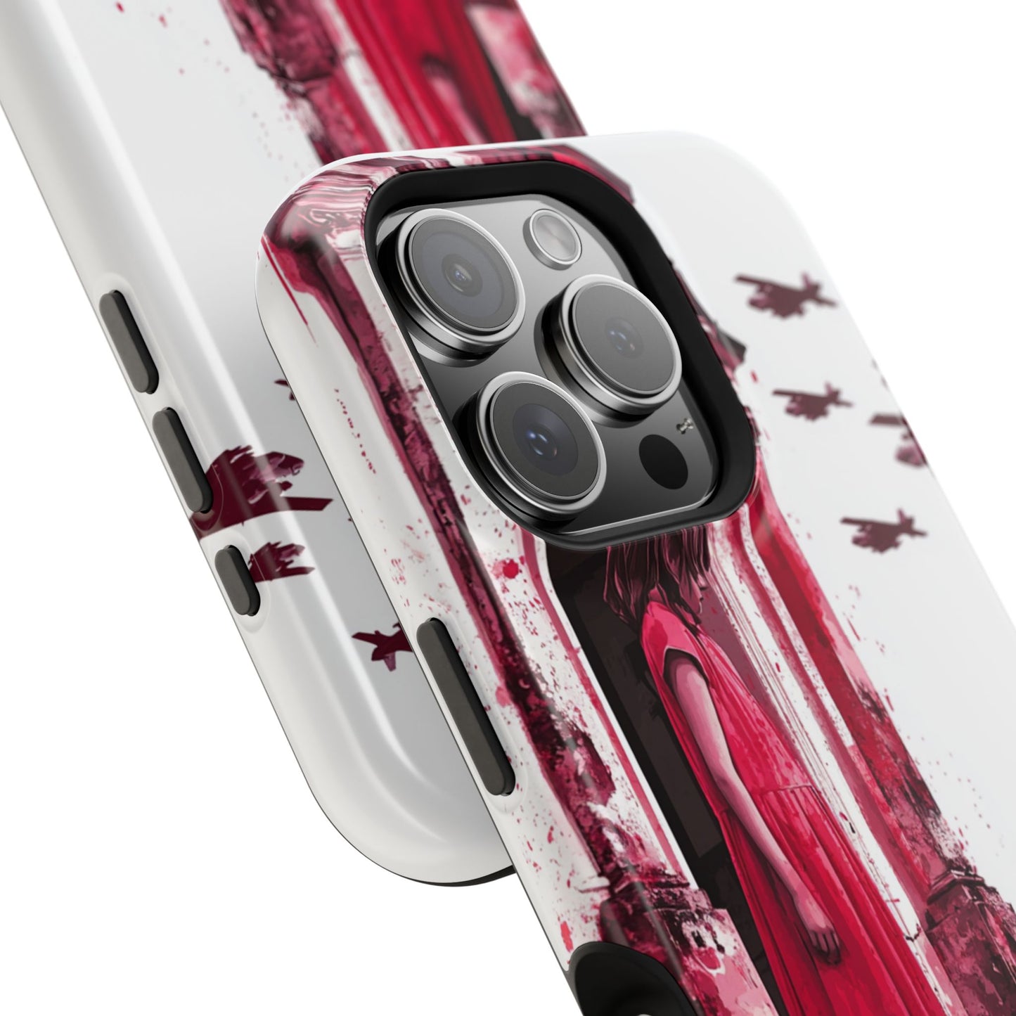 Luxurious MagSafe® Compatible iPhone Case - "Resilience in Ruins" by Moxie-Jay