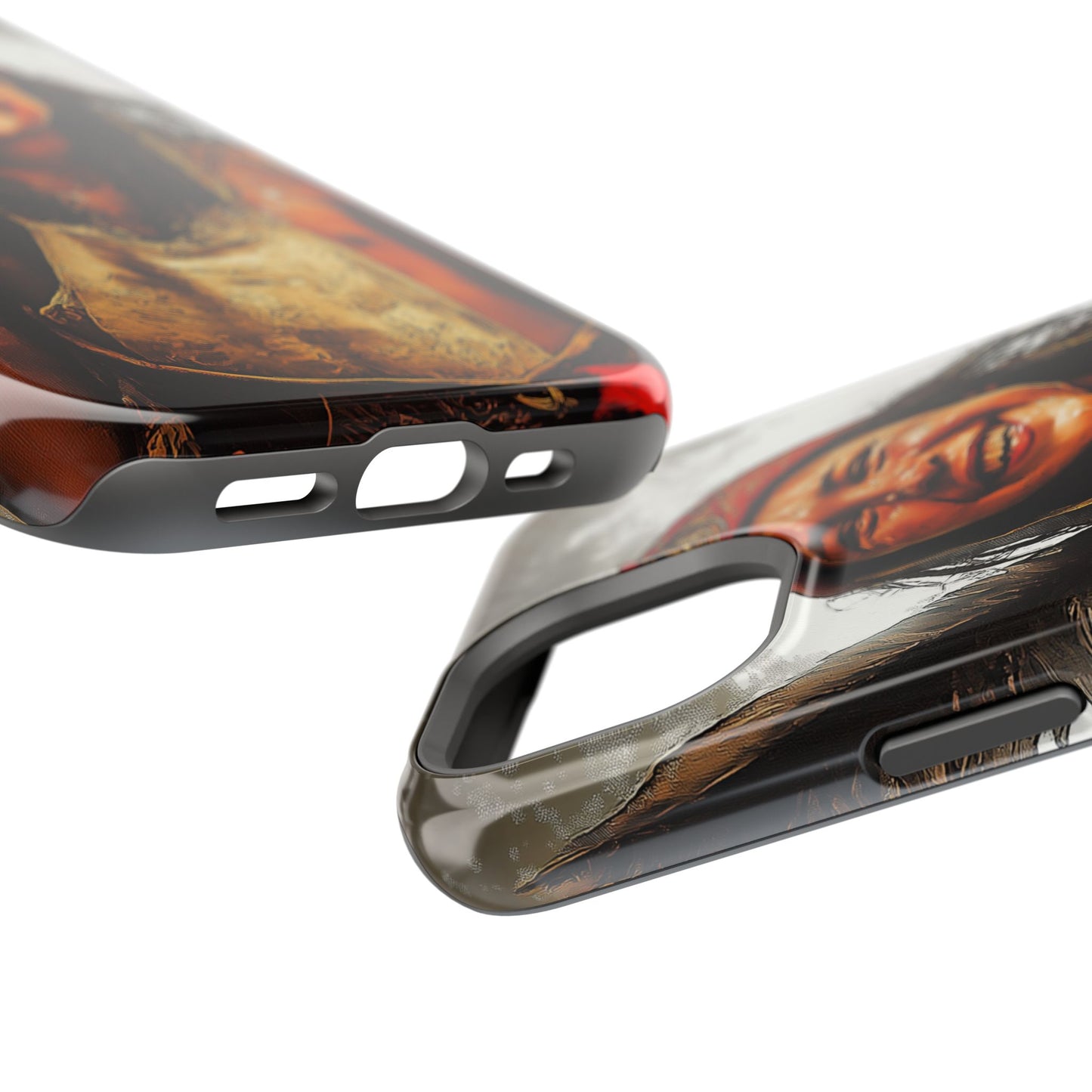 Luxurious Magnetic Wireless Charging Tough iPhone Case - Native Heritage Art by Moxie-Jay