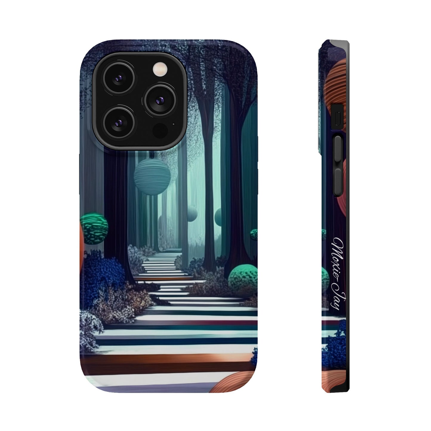 Wonderland Descent: Moxie-Jay's Magnetic iPhone Masterpiece