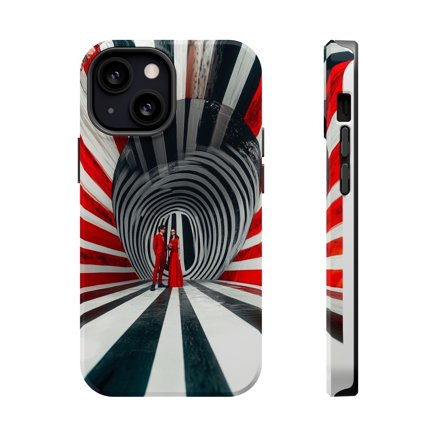 Cosmic Vortex" Luxury Magnetic Wireless Charging iPhone Case by Moxie Jay