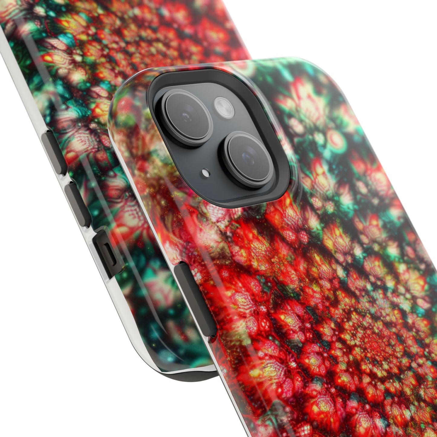 Luxurious Magnetic Wireless Charging Tough iPhone Case - "Psychedelic Dreams" by Moxie-Jay