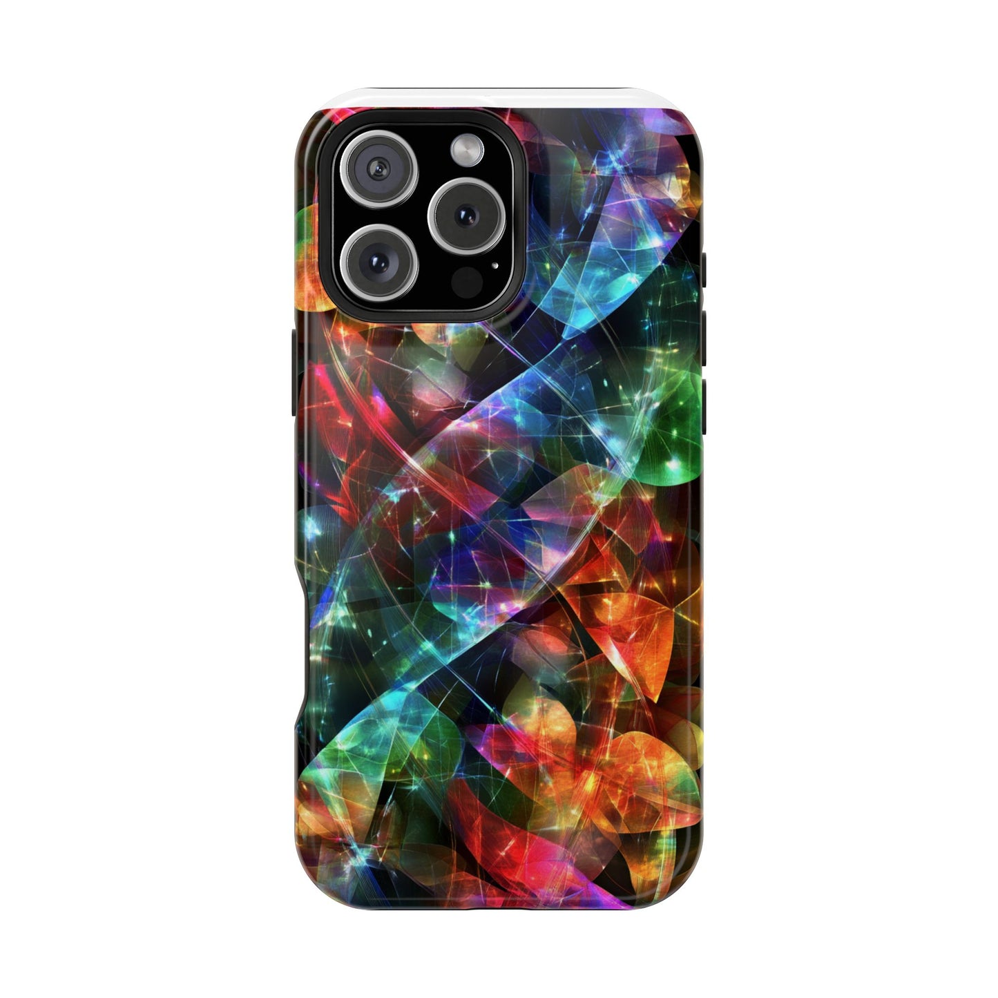 iPhone Case with Neon Colors Art by Moxie-Jay