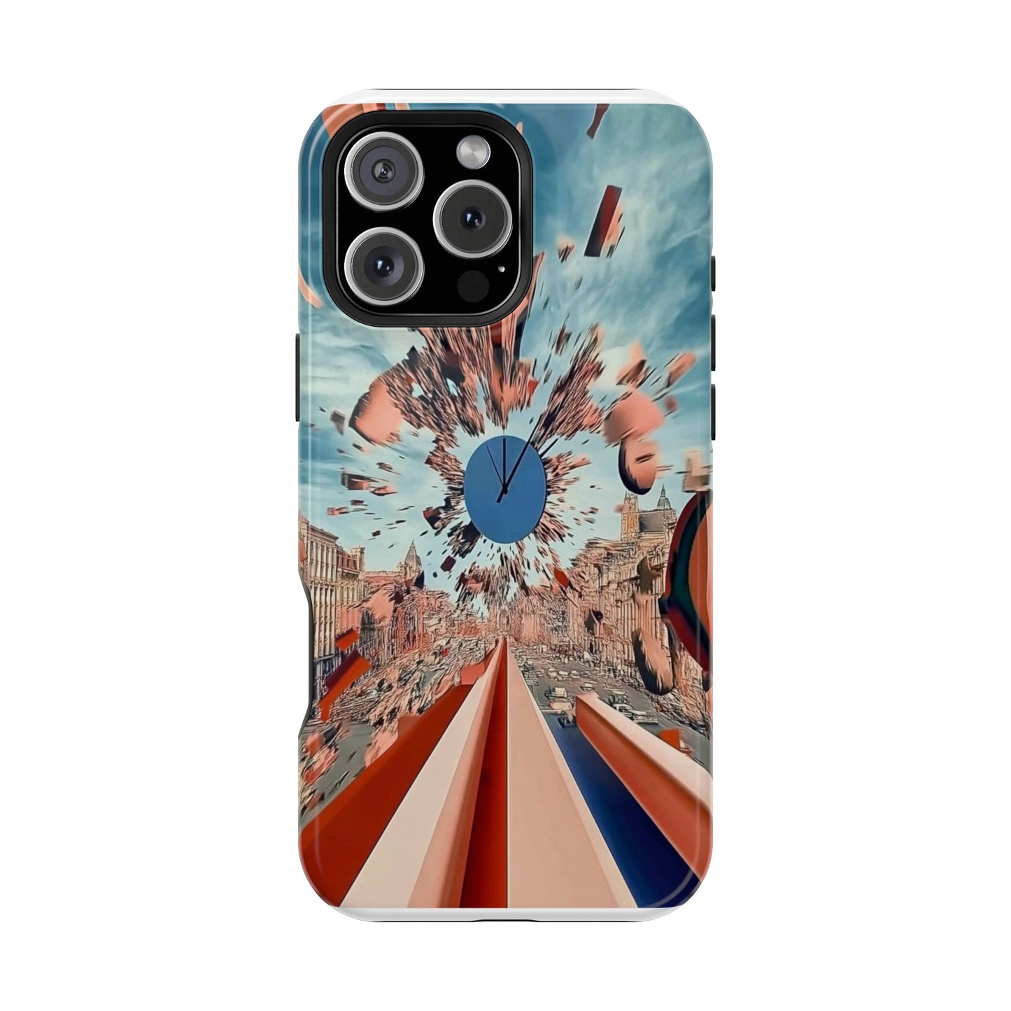 Phone Case with 'World at 10000 MPH' Art by Moxie Jay