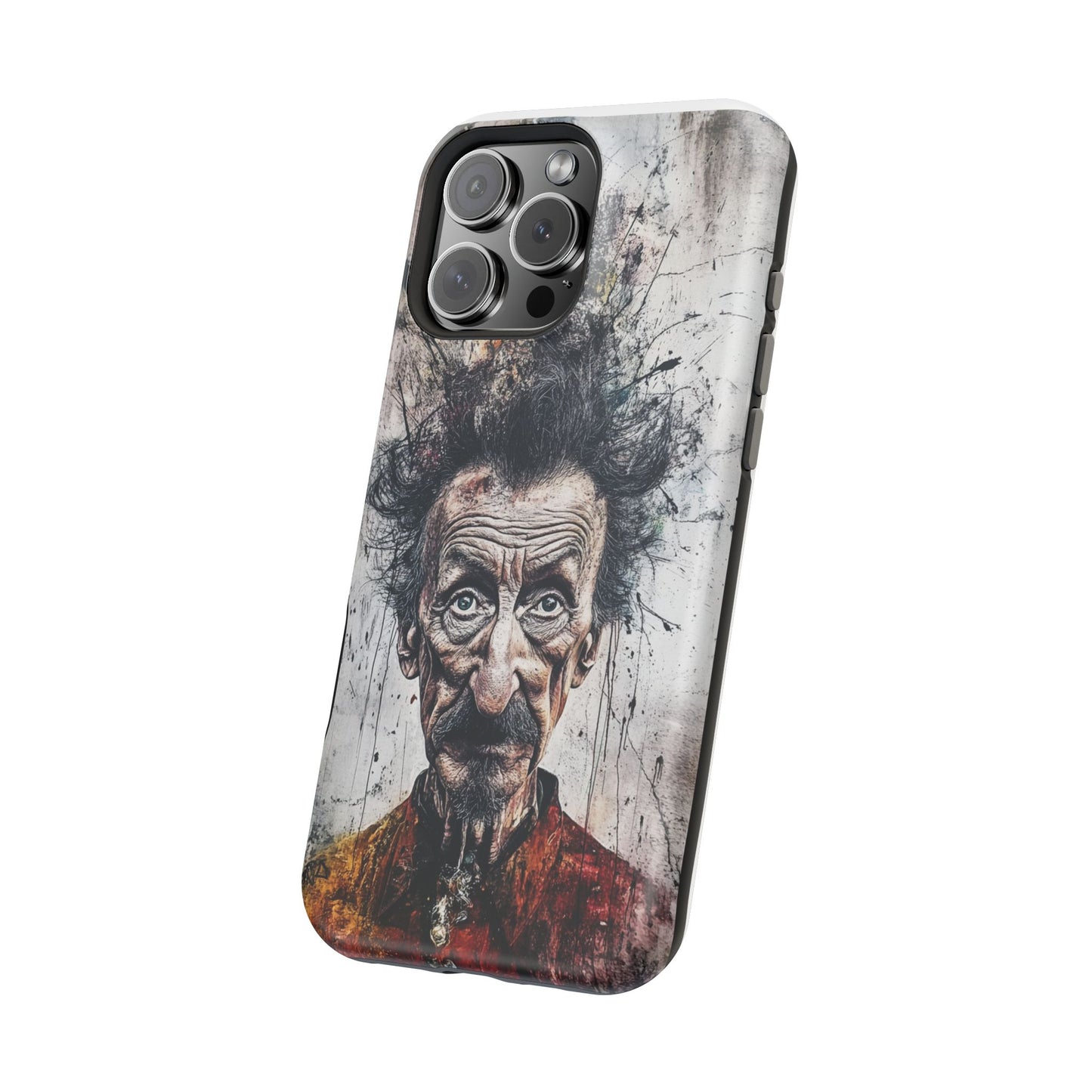 Luxurious Magnetic Wireless Charging Tough iPhone Case - "Demonic Dali" by Moxie-Jay